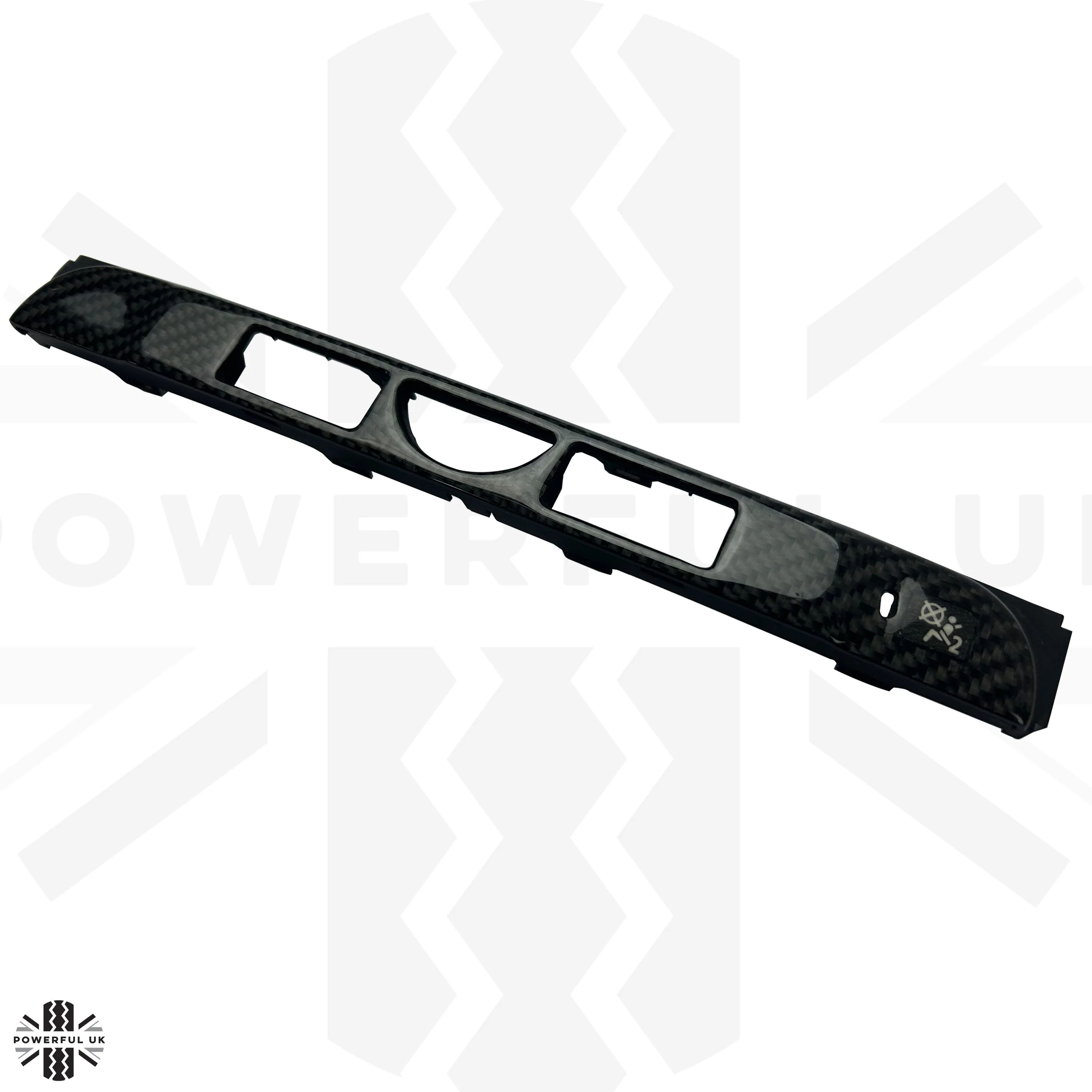 Hazard Switch Fascia Trim Panel in Carbon Fibre for Land Rover Discovery 3 - Image 2