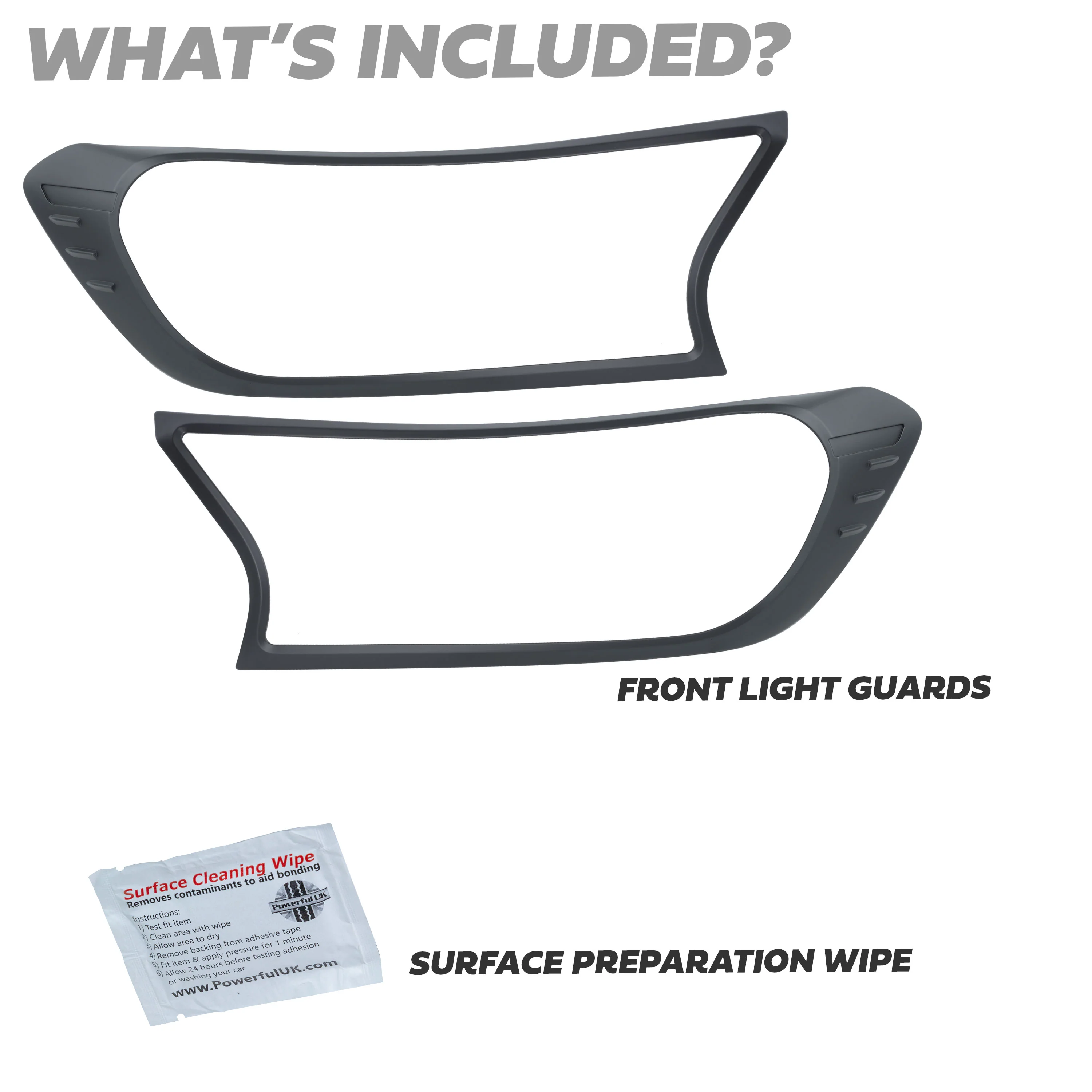Headlight Covers - Black - for Ford Ranger 2016-22 - Image 3