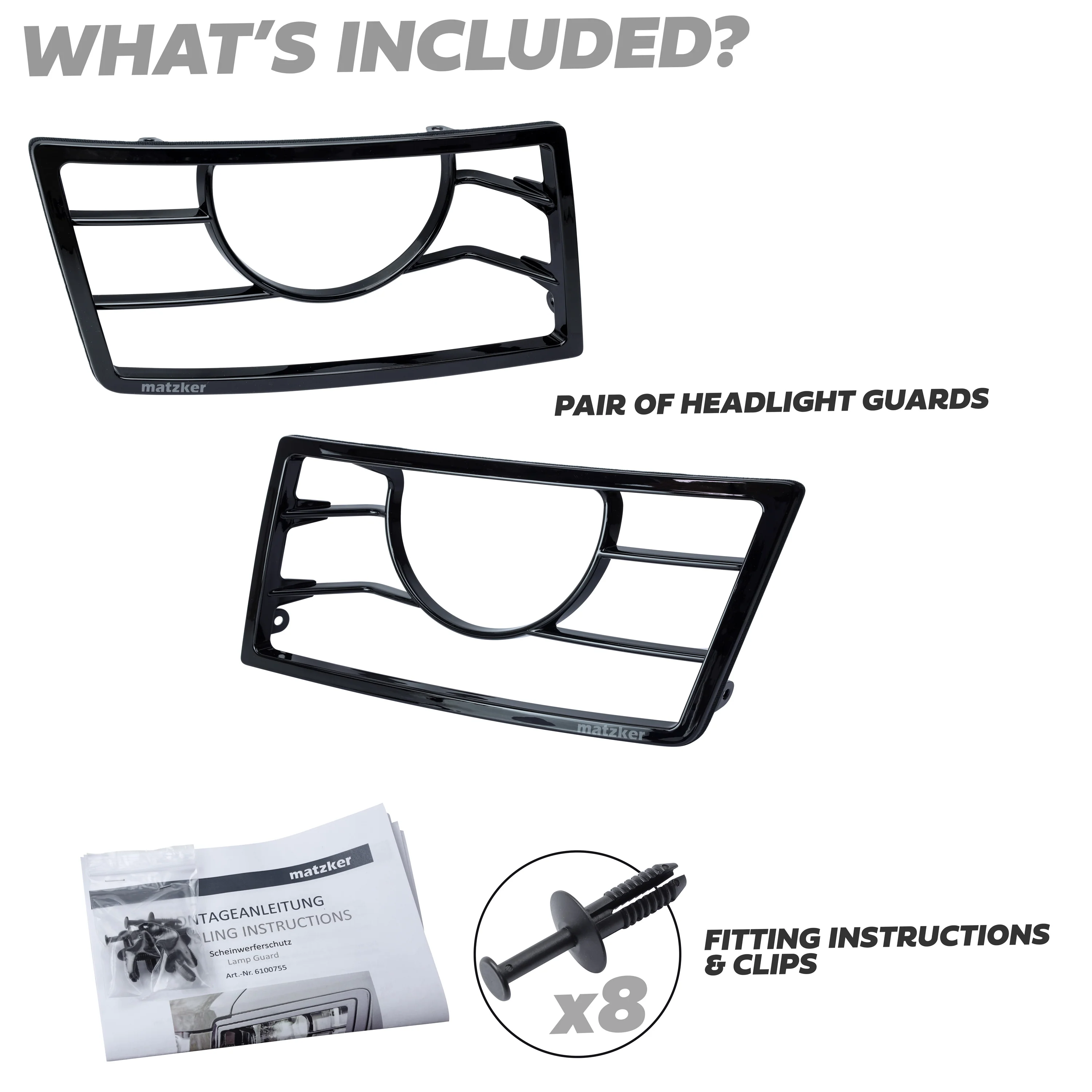 Matzker Headlight Guard Kit for Land Rover Defender L663 - Image 3