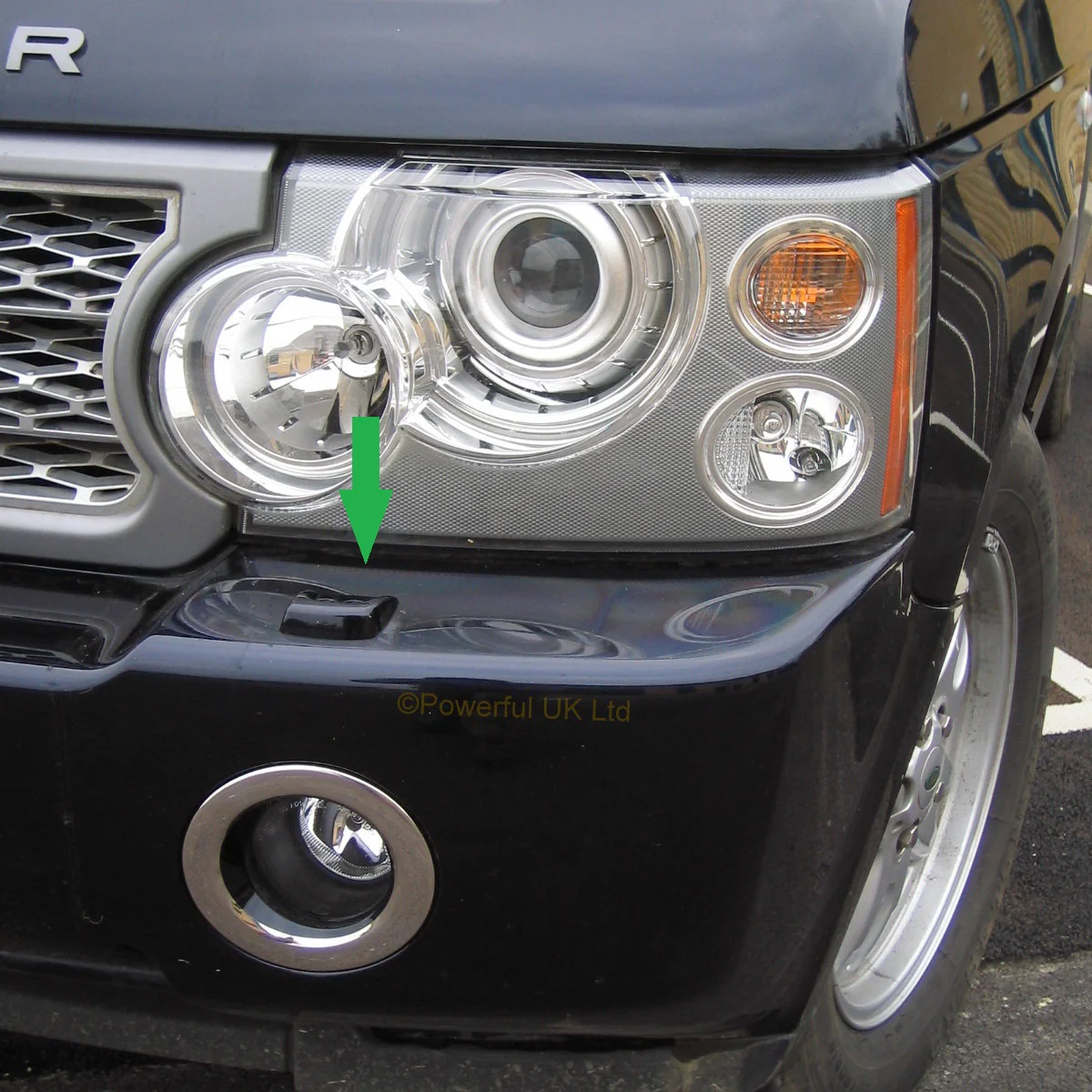 Headlight Washer Jet Covers for Range Rover L322 Vogue 06-09  Java Black - Image 4