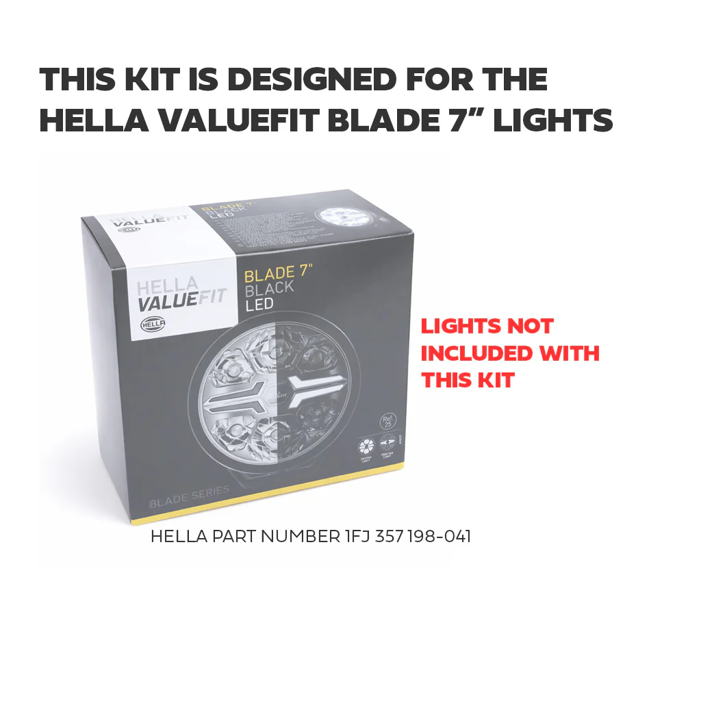 Hella Spotlight Mount Kit for Expedition Roof Rack for Land Rover Defender L663 - MOUNTS ONLY - Image 9