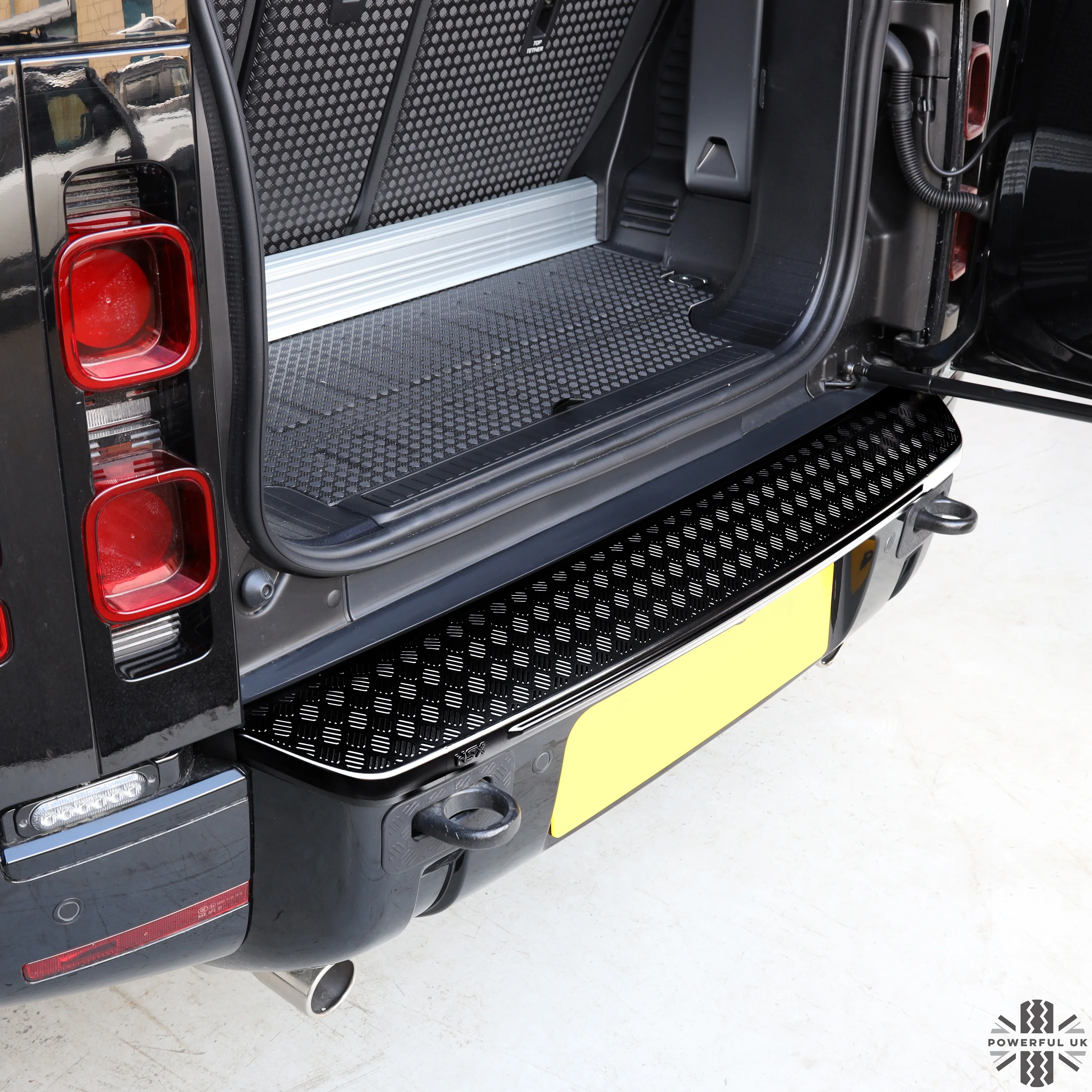 HSX Extended Rear Bumper Cover for Land Rover Defender L663 - Gloss Black - Image 2