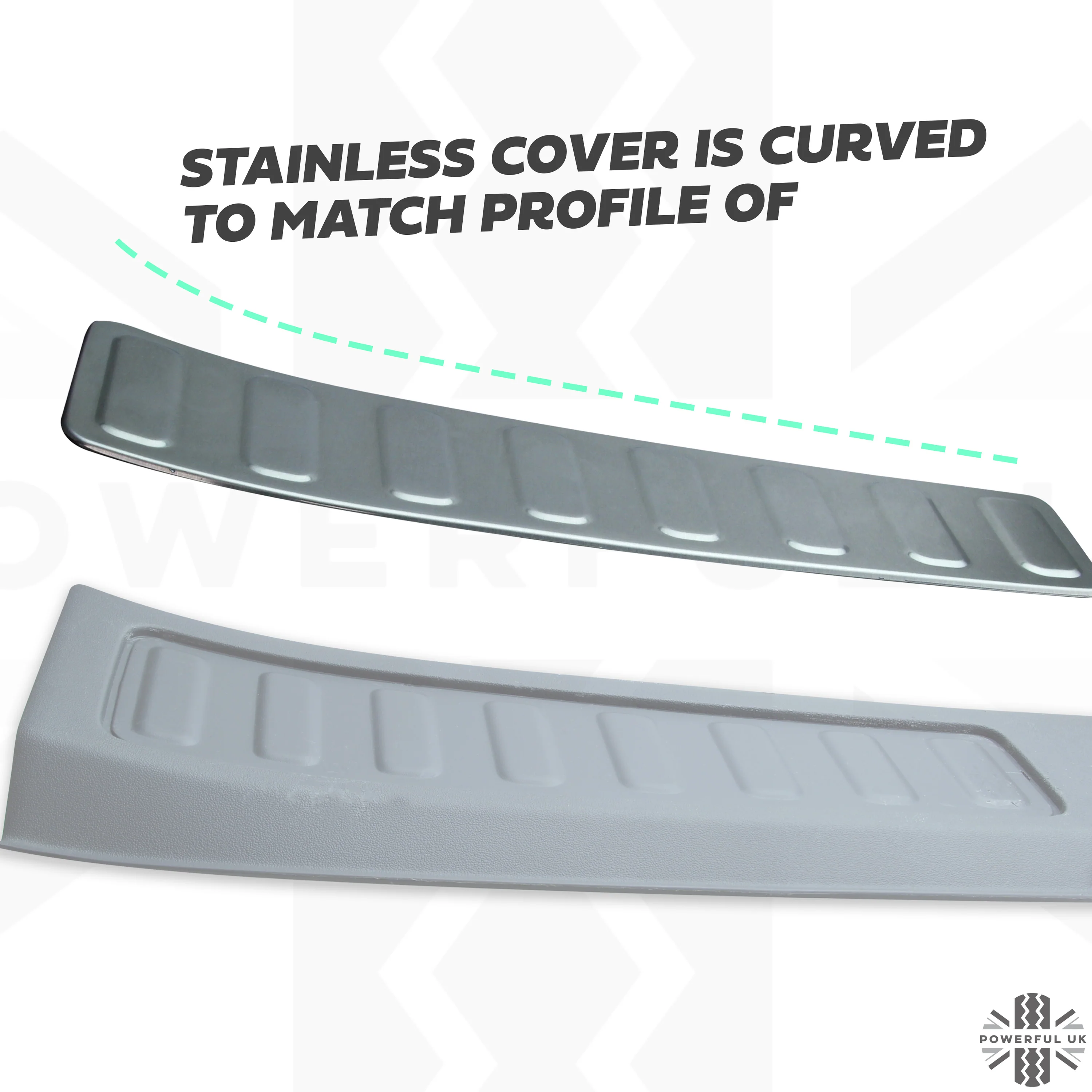 Interior Boot Threshold Finisher Trim Inserts - Stainless Steel - for Land Rover Discovery Sport - Image 3