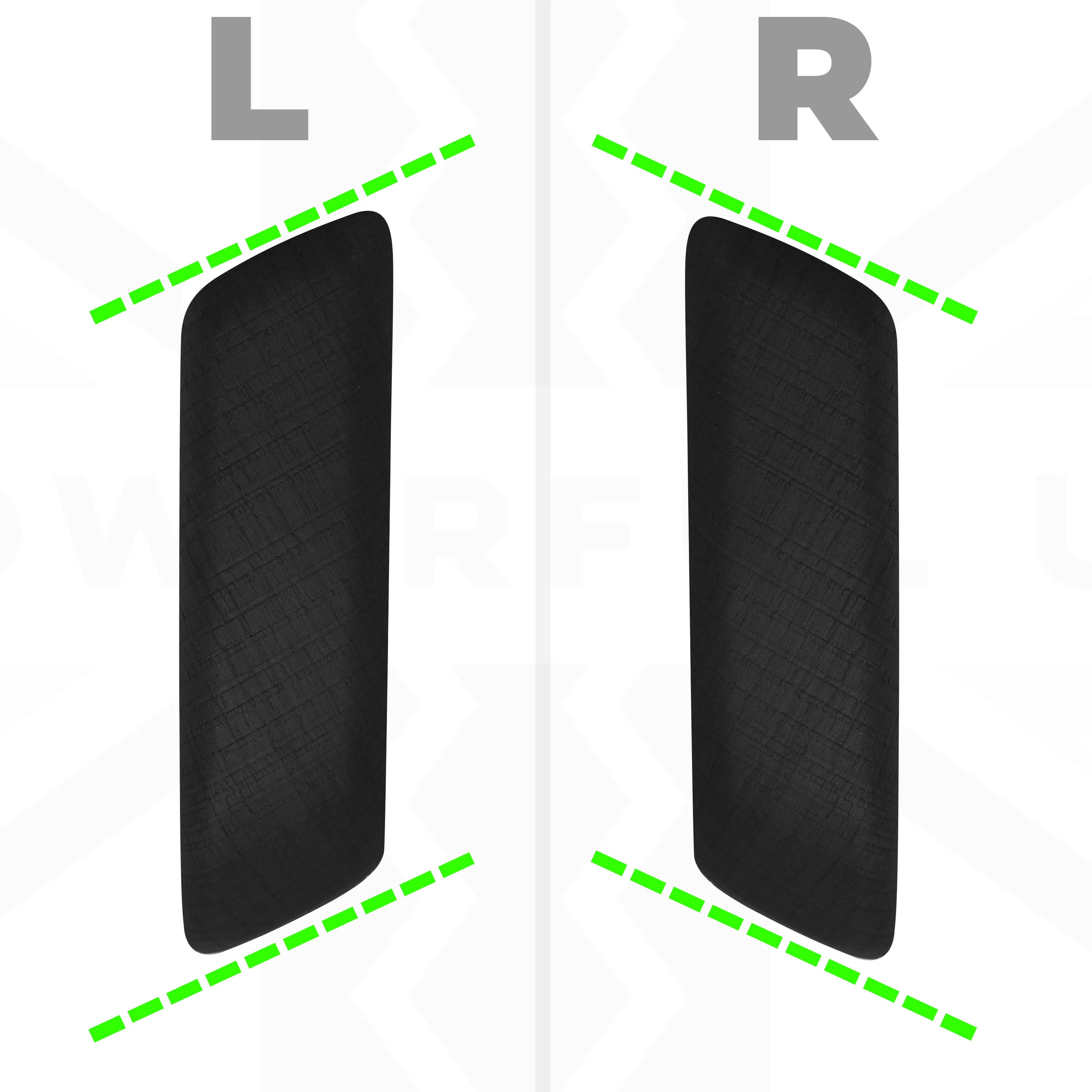 Interior Door Pull Finisher in Gloss Black for Defender L663 90 - LHD - Image 9