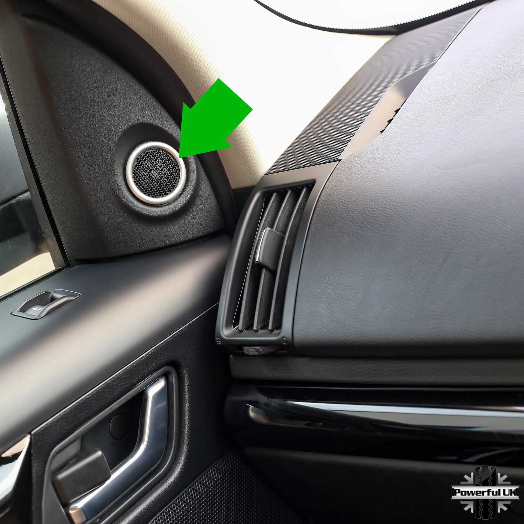 Interior Door Speaker Trim kit (2pc) in Silver for Land Rover Freelander 2 - Image 5