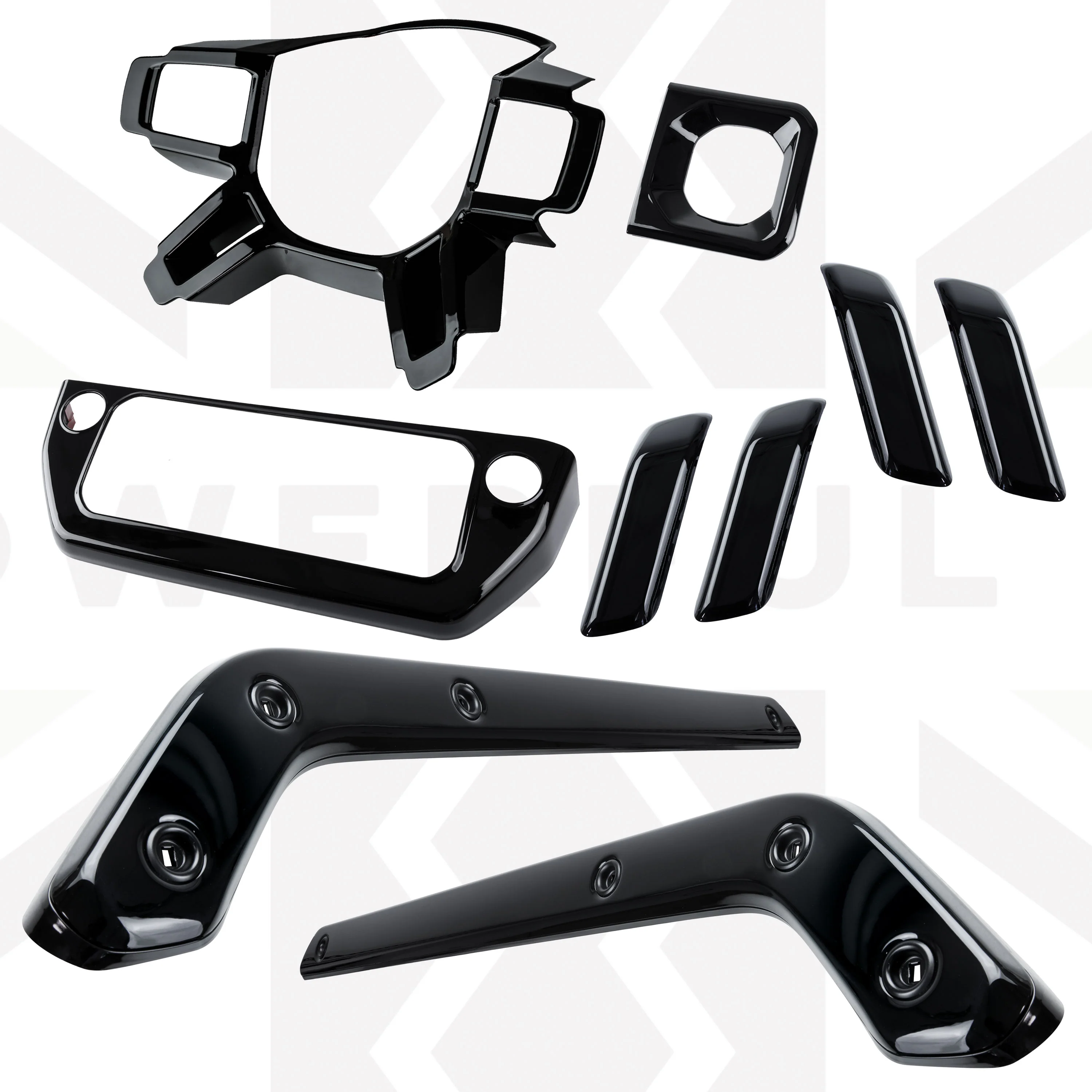 Interior Trim Kit for Land Rover Defender L663 - Gloss Black - Image 13