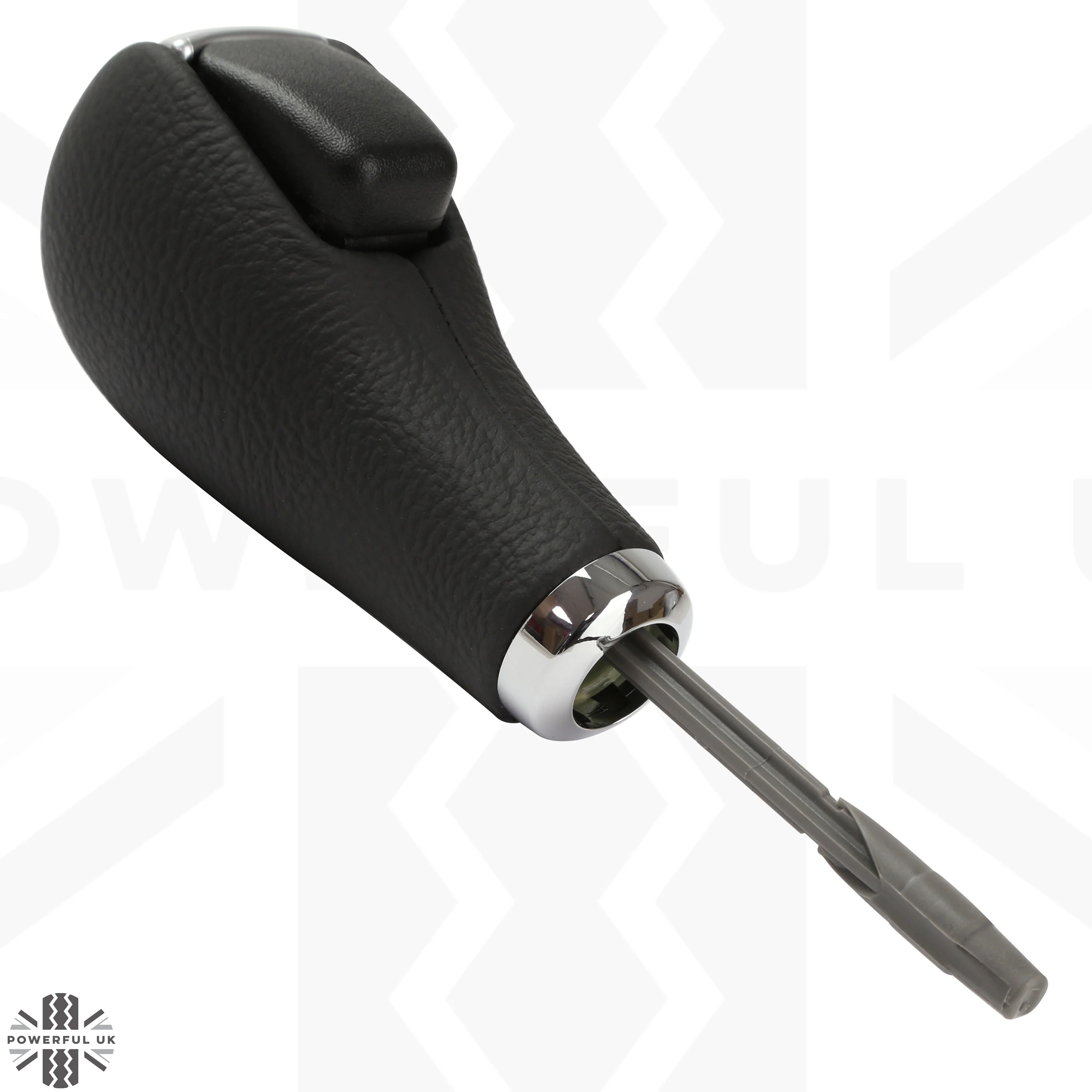 Leather Gear Knob with Gloss Black Insert for Range Rover Sport L320 2005-09 - Image 3