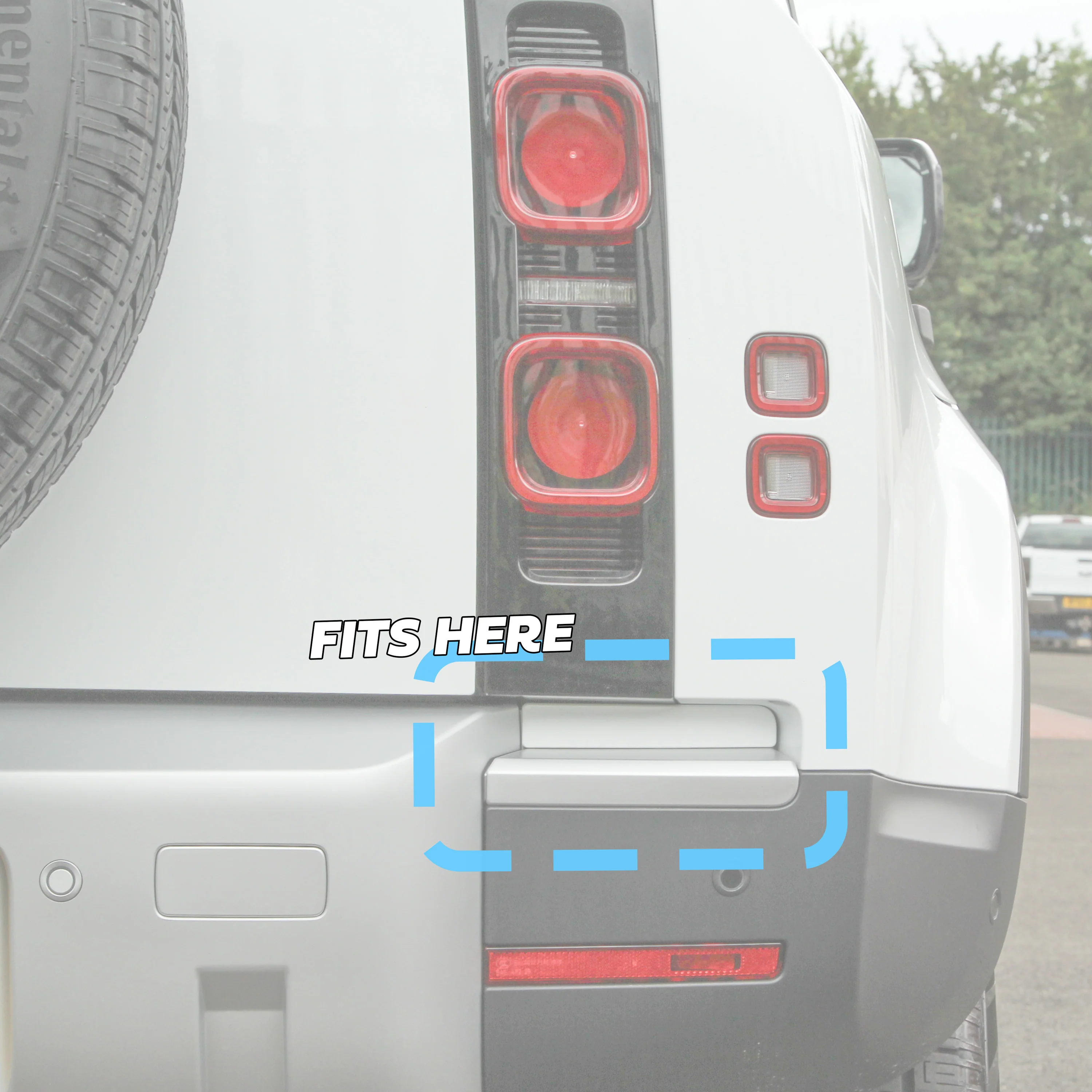 LED stop/tail/indicator/reverse Kit for Land Rover Defender L663 - Red Lens - Image 2