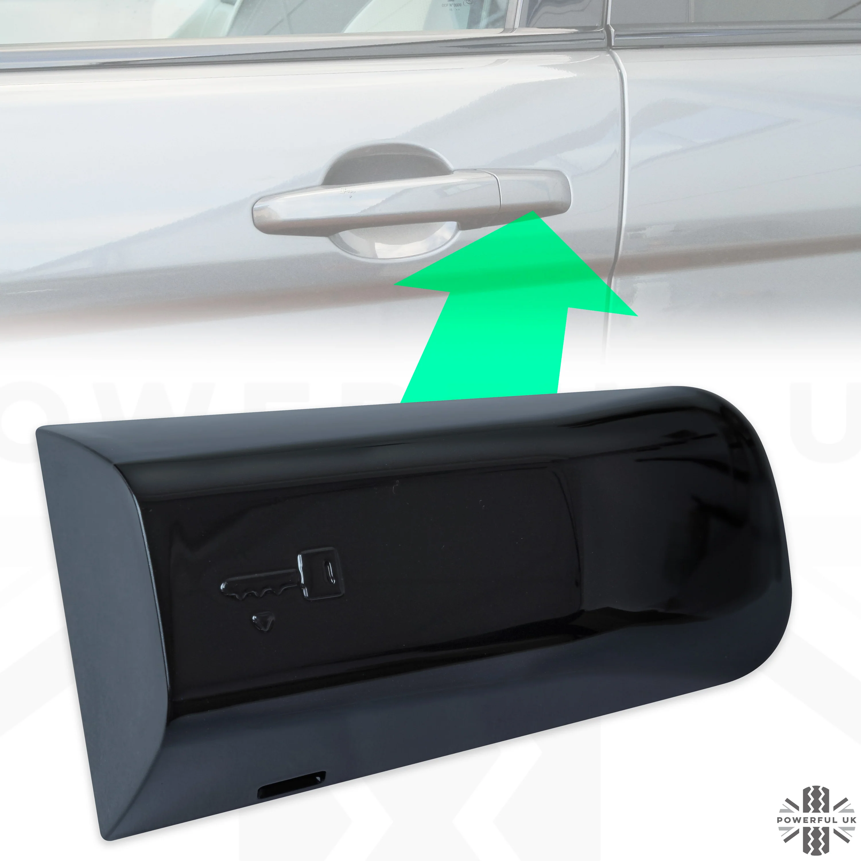 LEFT Door Handle Key Piece for Range Rover L405 - Santorini Black