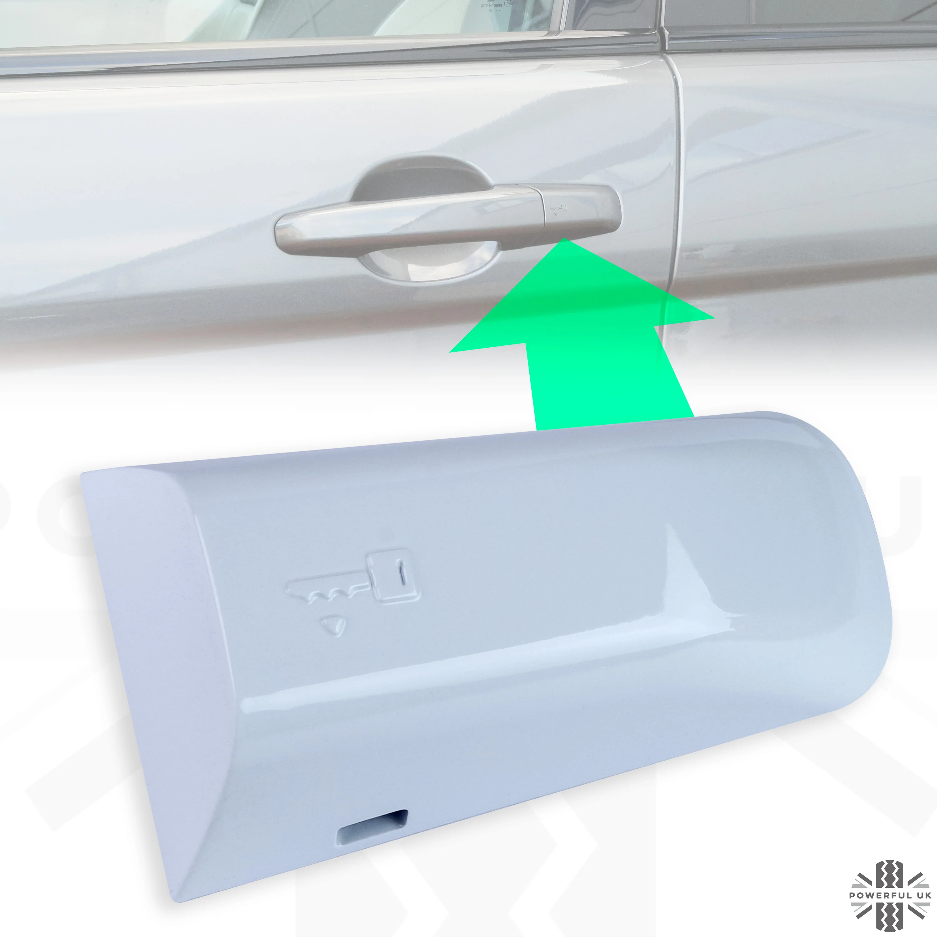 LEFT Door Handle Key Piece for Range Rover Sport L494 - Fuji White