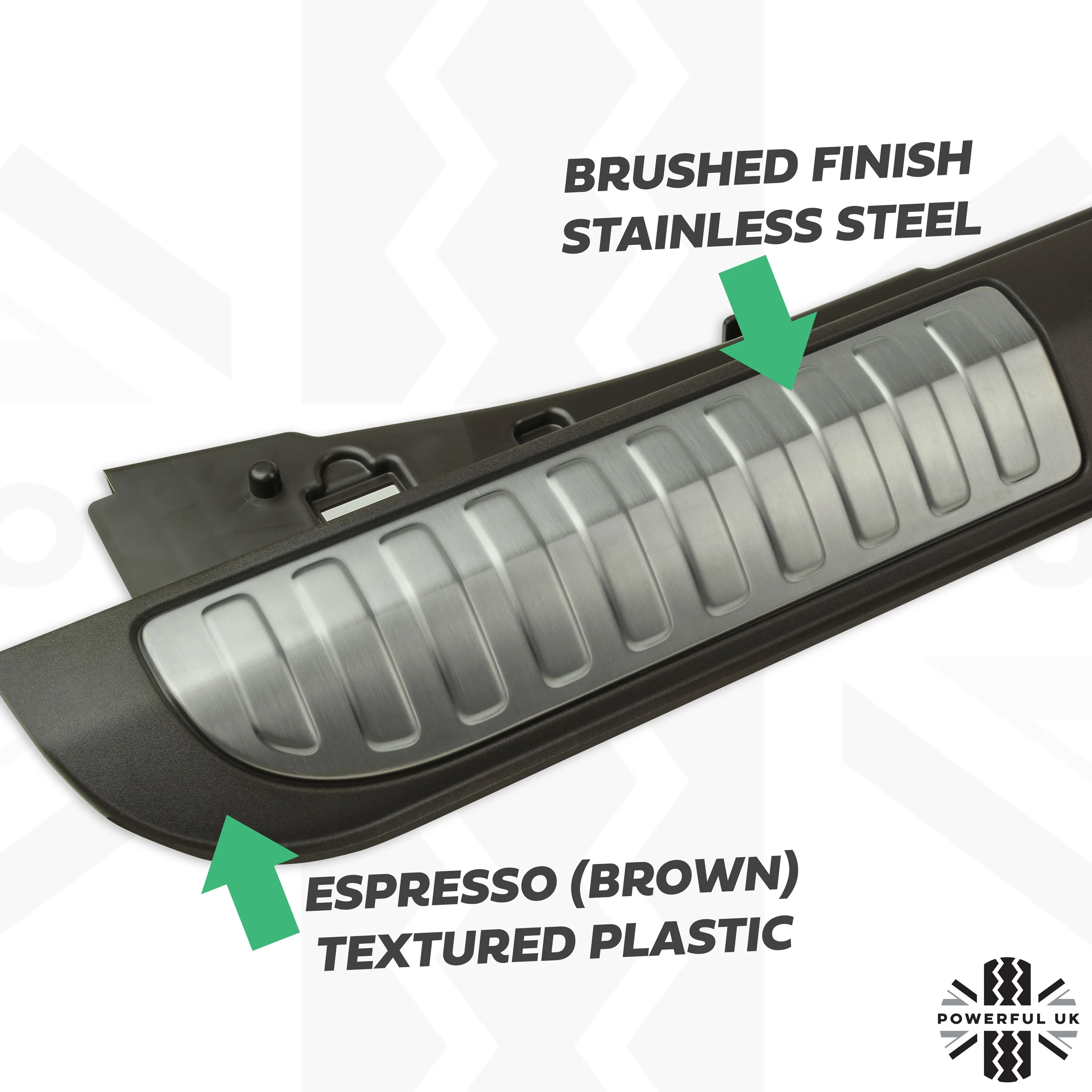 Loadspace Finisher - Stainless Steel + Espresso Brown for Range Rover Sport L494 - Image 3