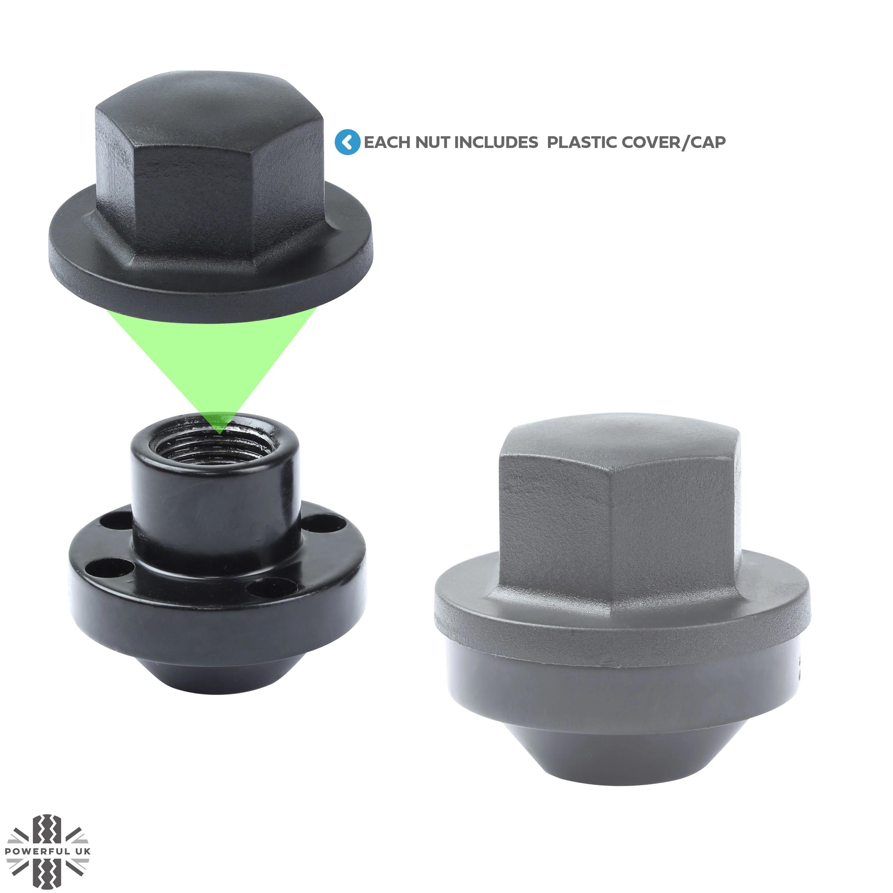 Locking Wheel Nut Kit for Land Rover Classic Defender Steel Wheels - Image 3