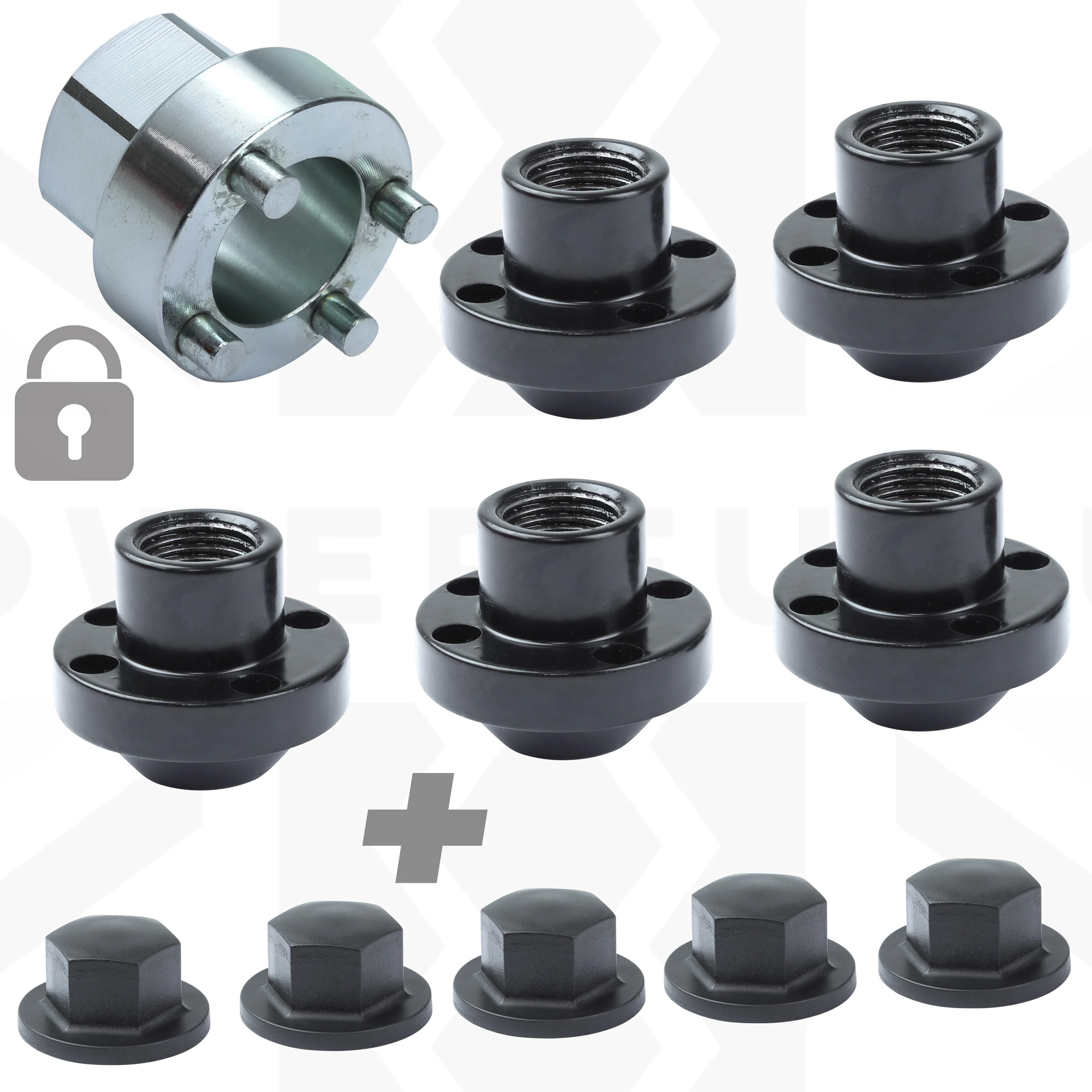 Locking Wheel Nut Kit for Range Rover Classic Steel Wheels
