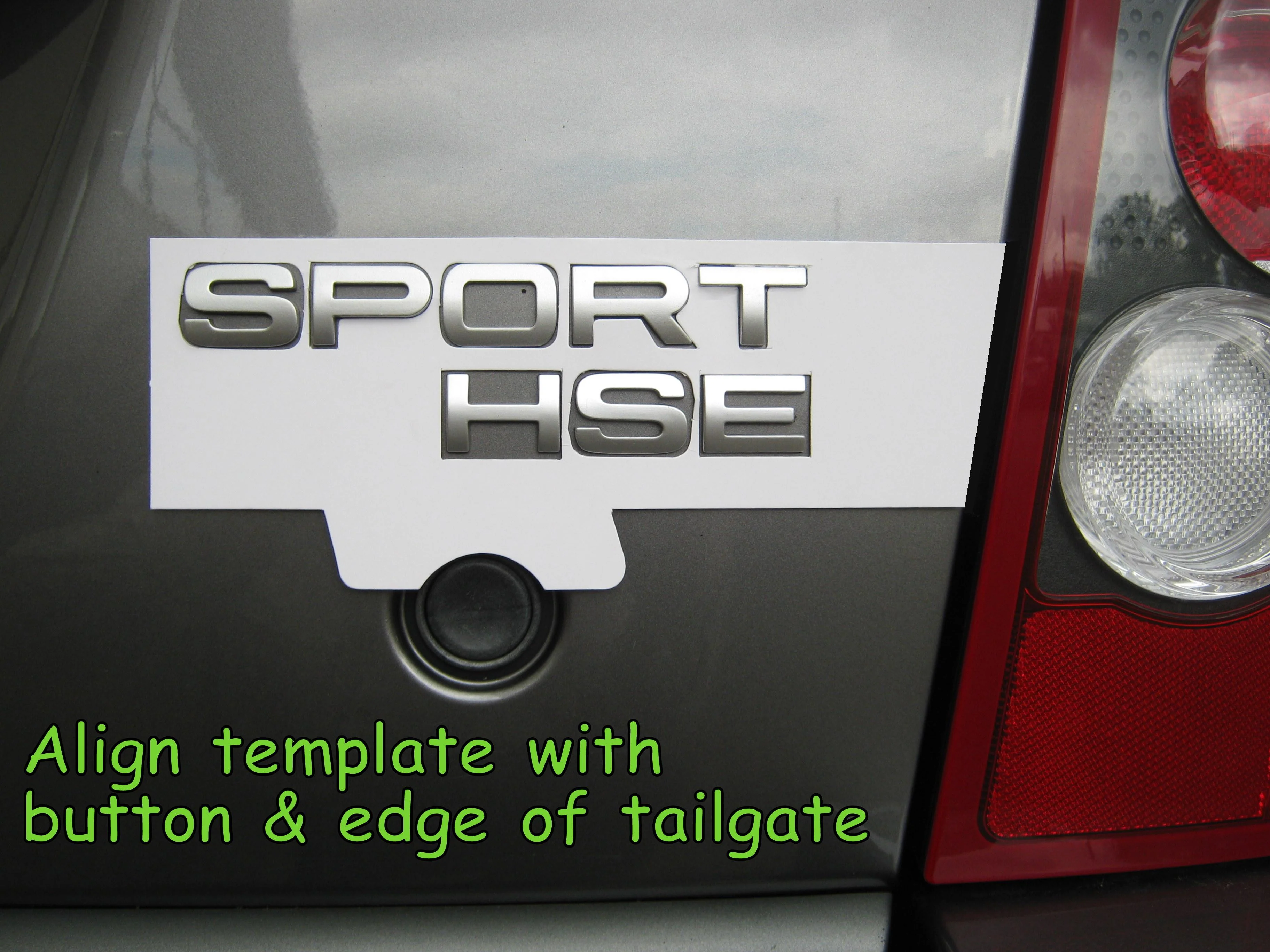 Matt Black Tailgate Lettering - SPORT - for Range Rover Sport - Image 2