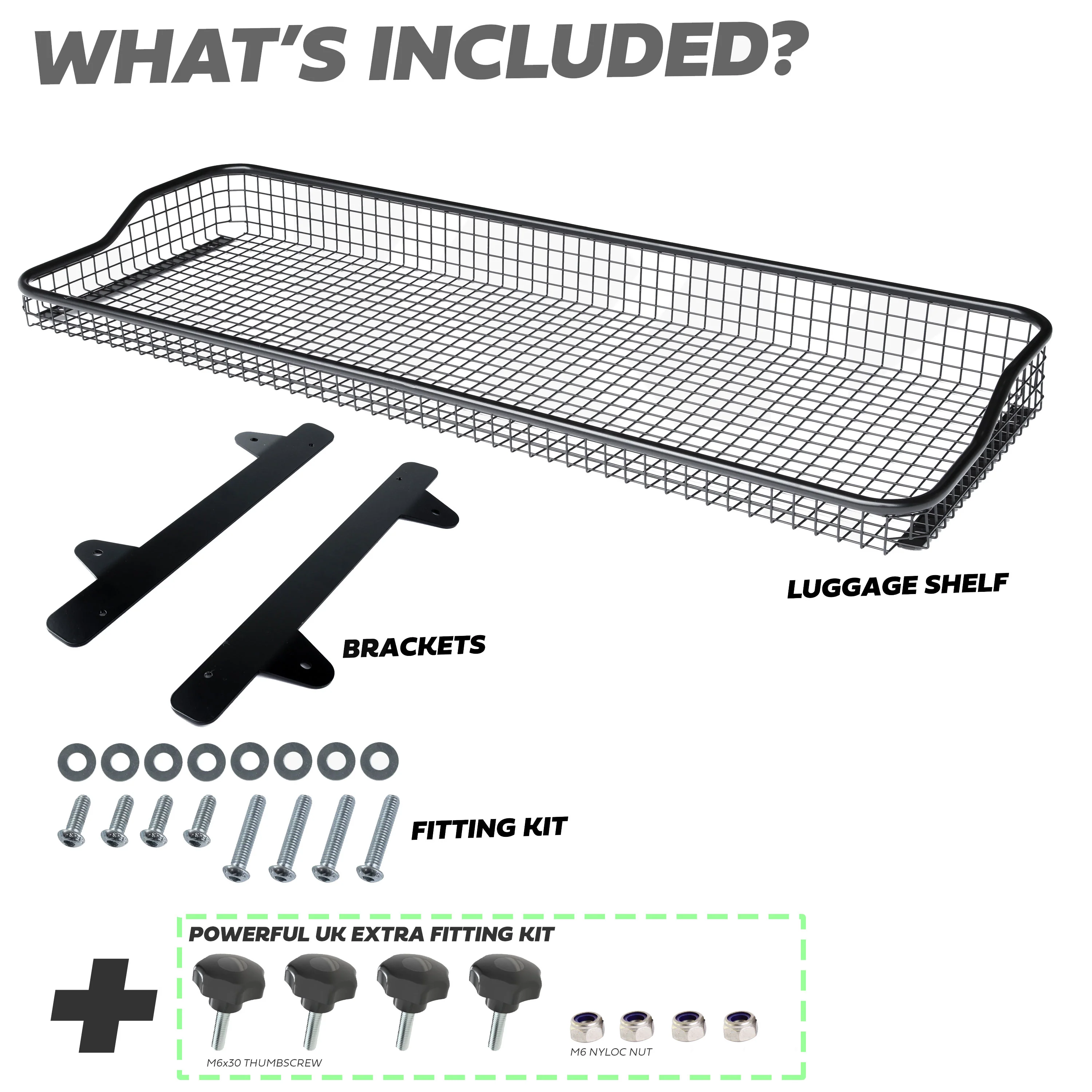 Mesh Luggage Rack for Land Rover Defender L663 (110 model) - Image 3