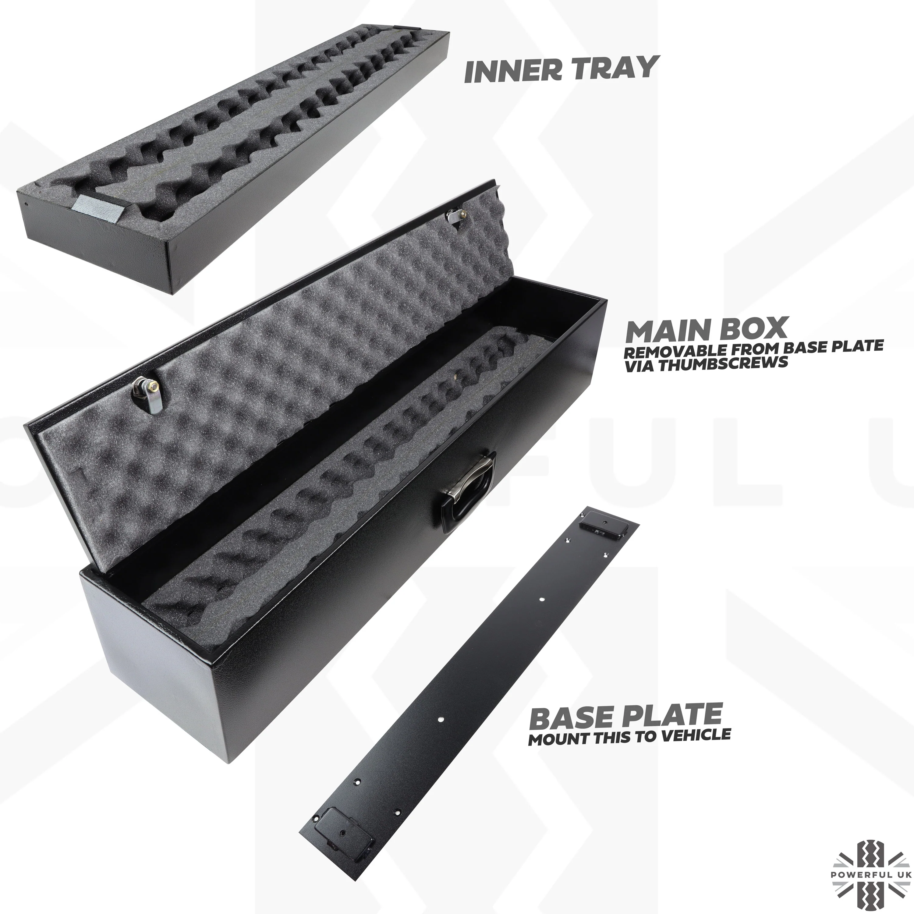 Metal Gun/Security Box for Land Rover Discovery 1/2 - Image 4