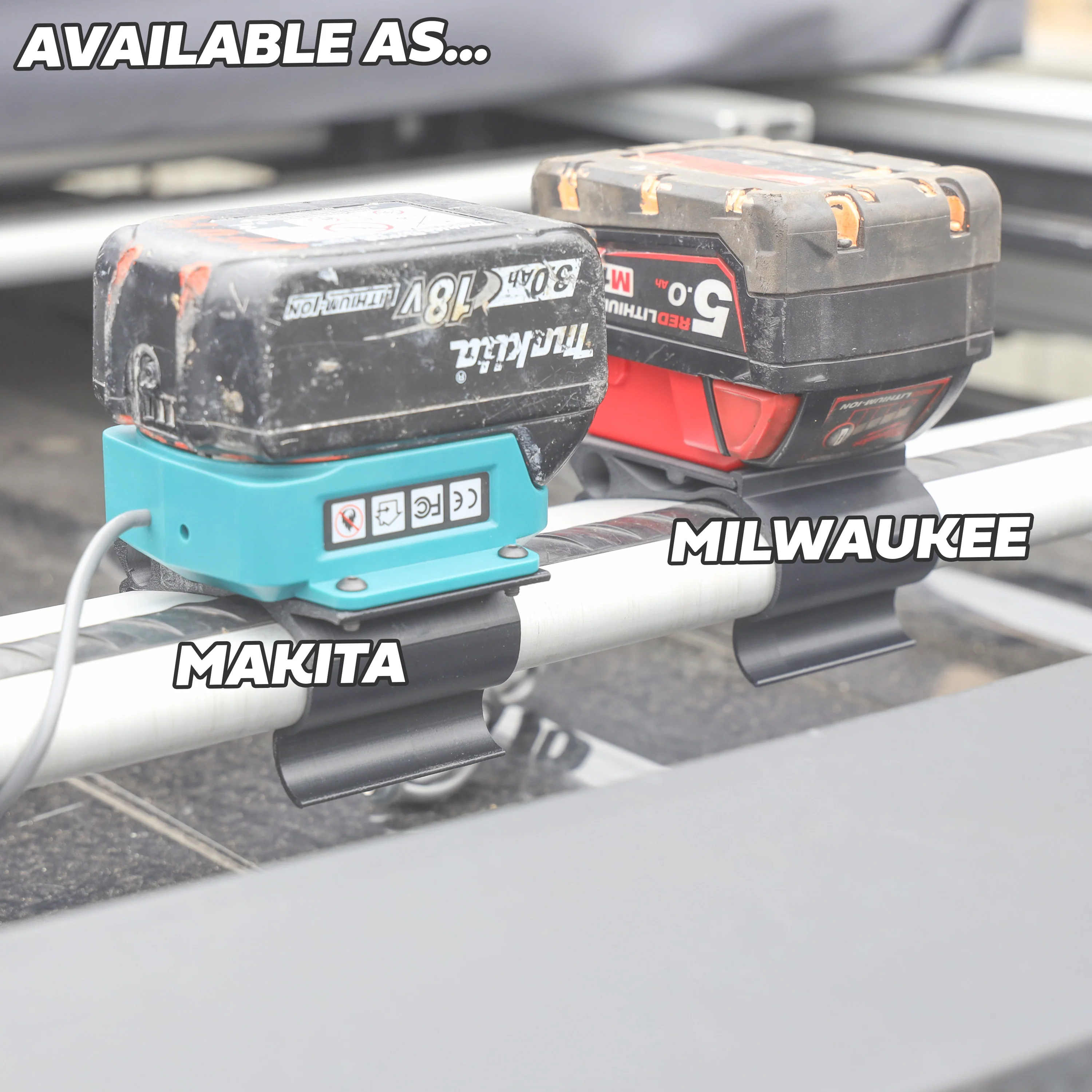 Milwaukee Battery Mount for Starlink Mini Land Rover Defender L663 Expedition Roof Rack - Image 6