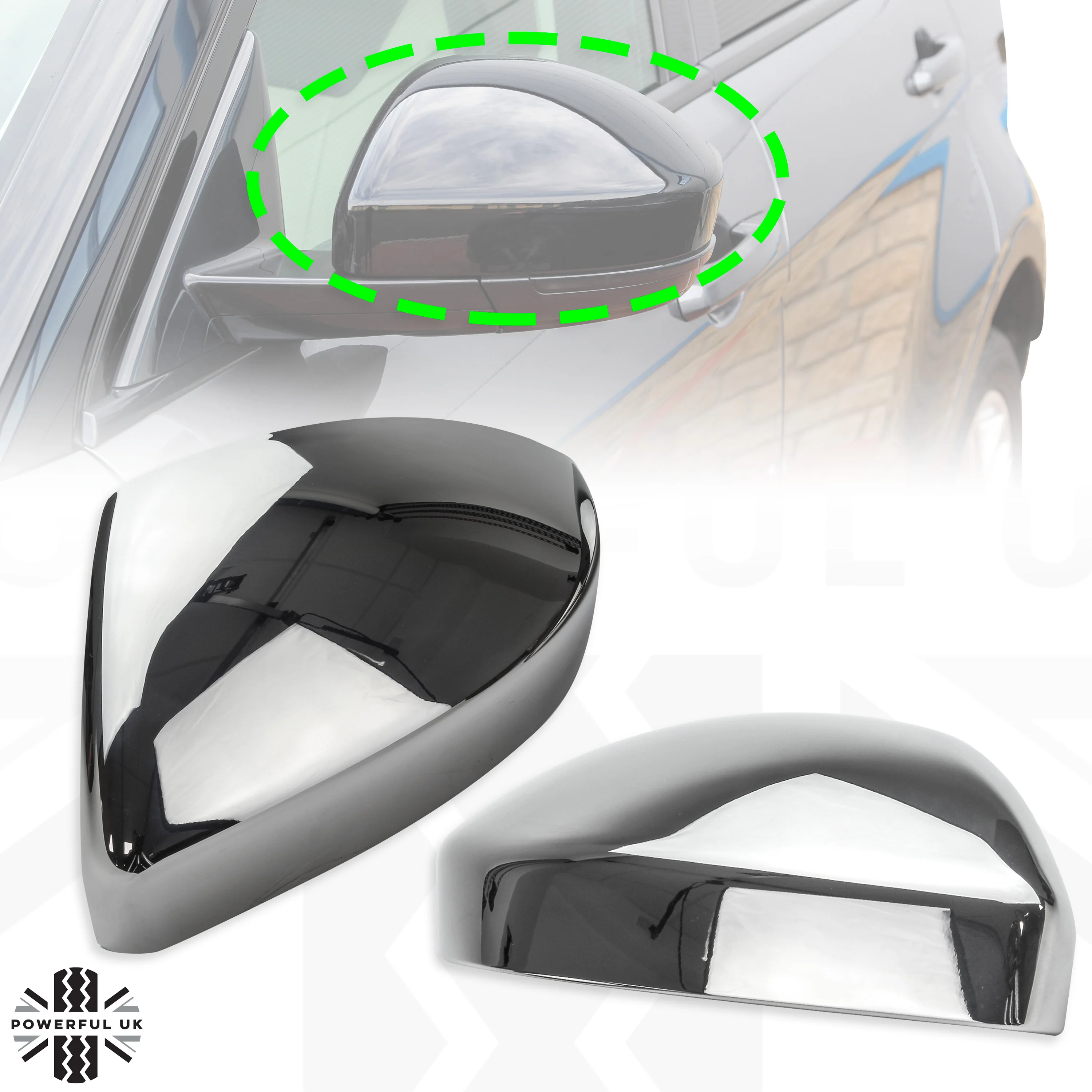 Mirror Caps - Genuine - Chrome for Jaguar F-Pace - Image 6
