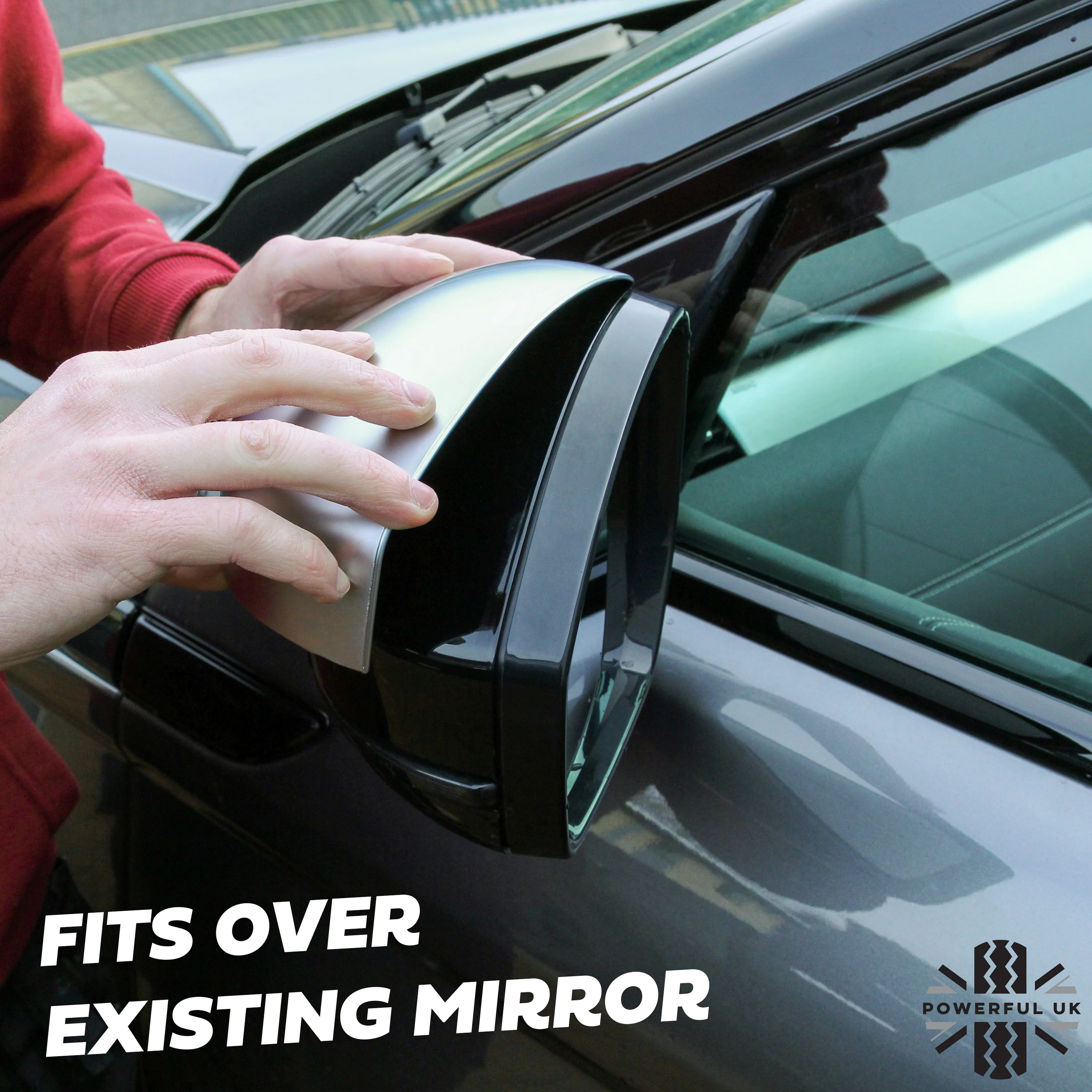 Mirror covers for Range Rover Velar - Gloss Black - Image 3