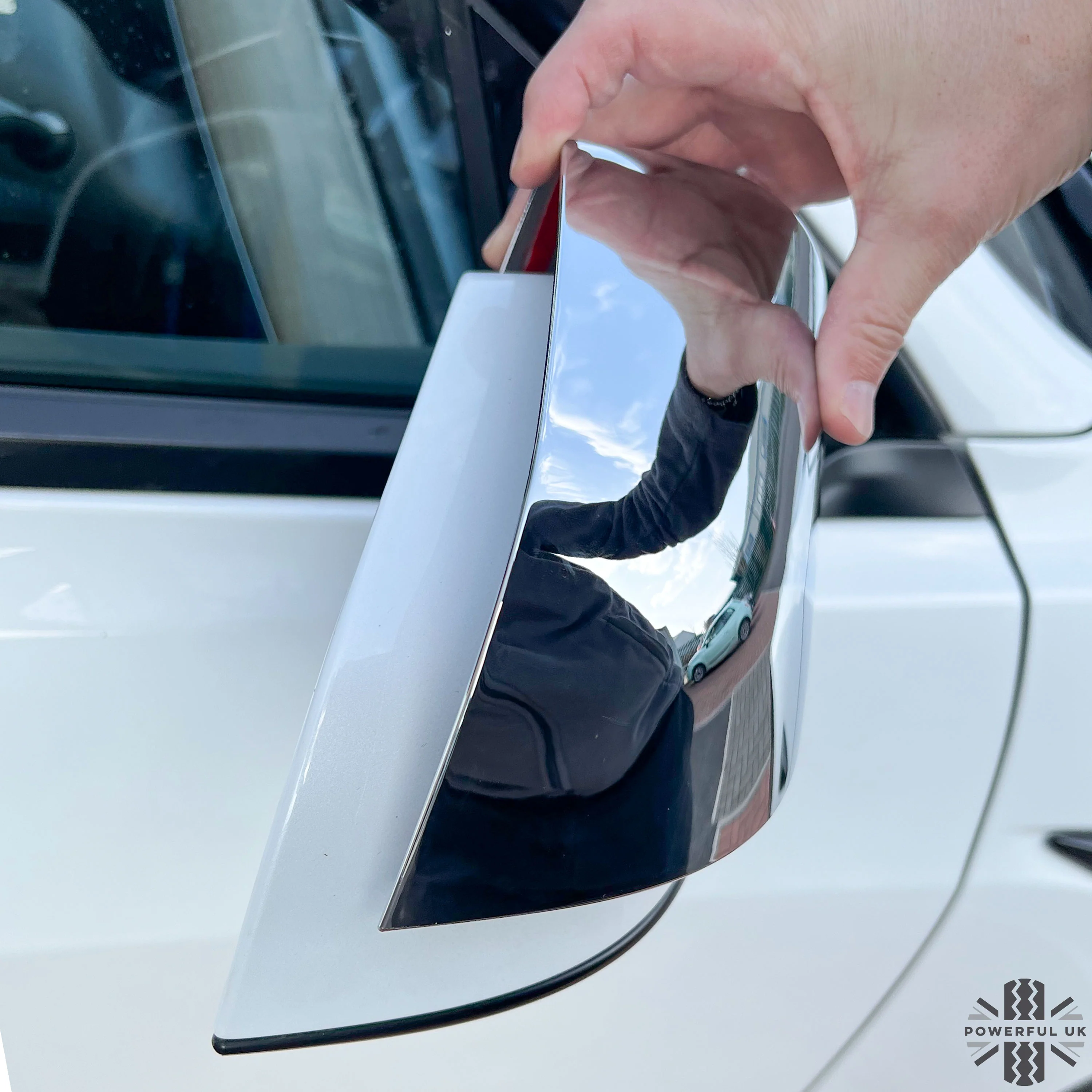 Mirror Covers in Chrome for Tesla Model 3 - Image 4