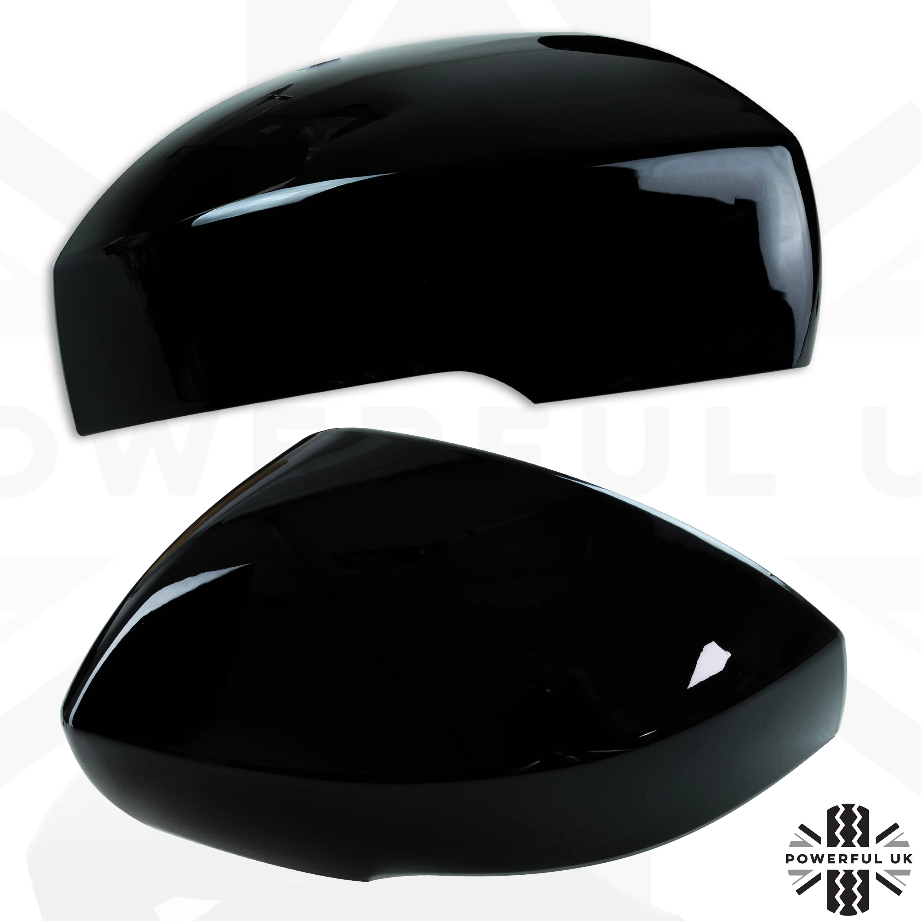 Mirror Covers - Top Half Caps for Range Rover L405  - Gloss Black - Image 2