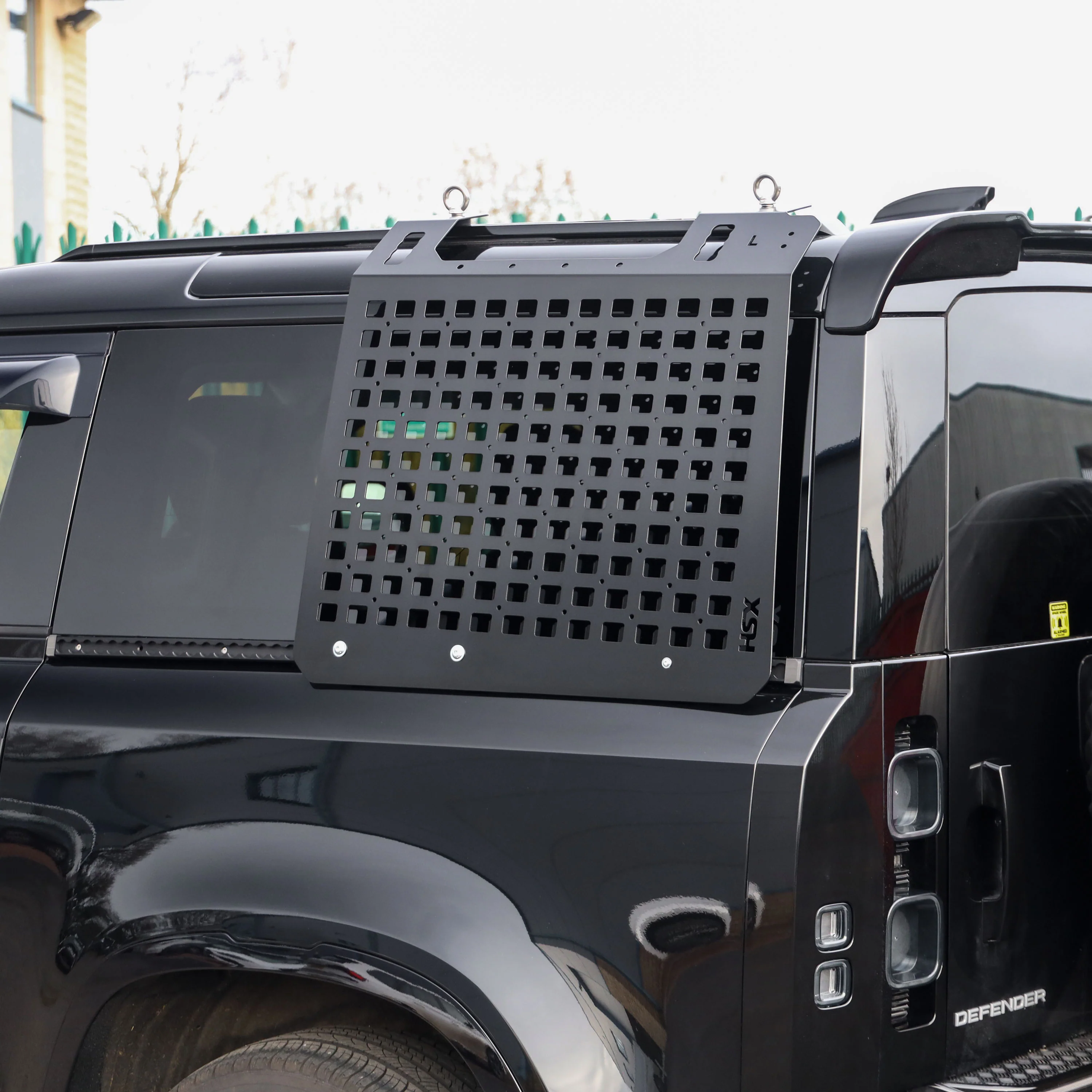 Molle Plate Kit - Black - Grid Design - LH - for Land Rover Defender L663 (90 Model) - Image 2