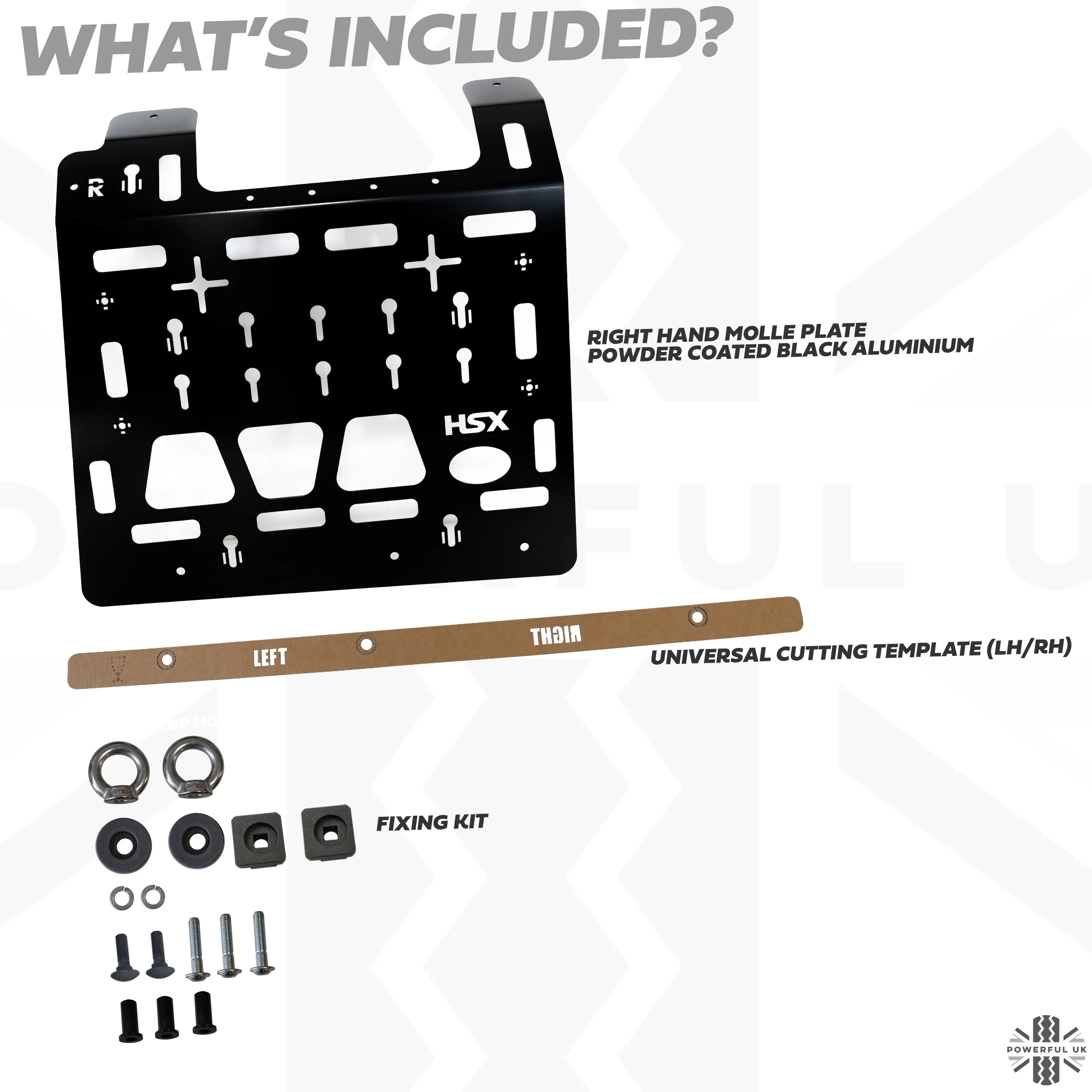 Molle Plate Kit - Mix Design - RH - for Land Rover Defender L663 (110 Model ) - Image 3