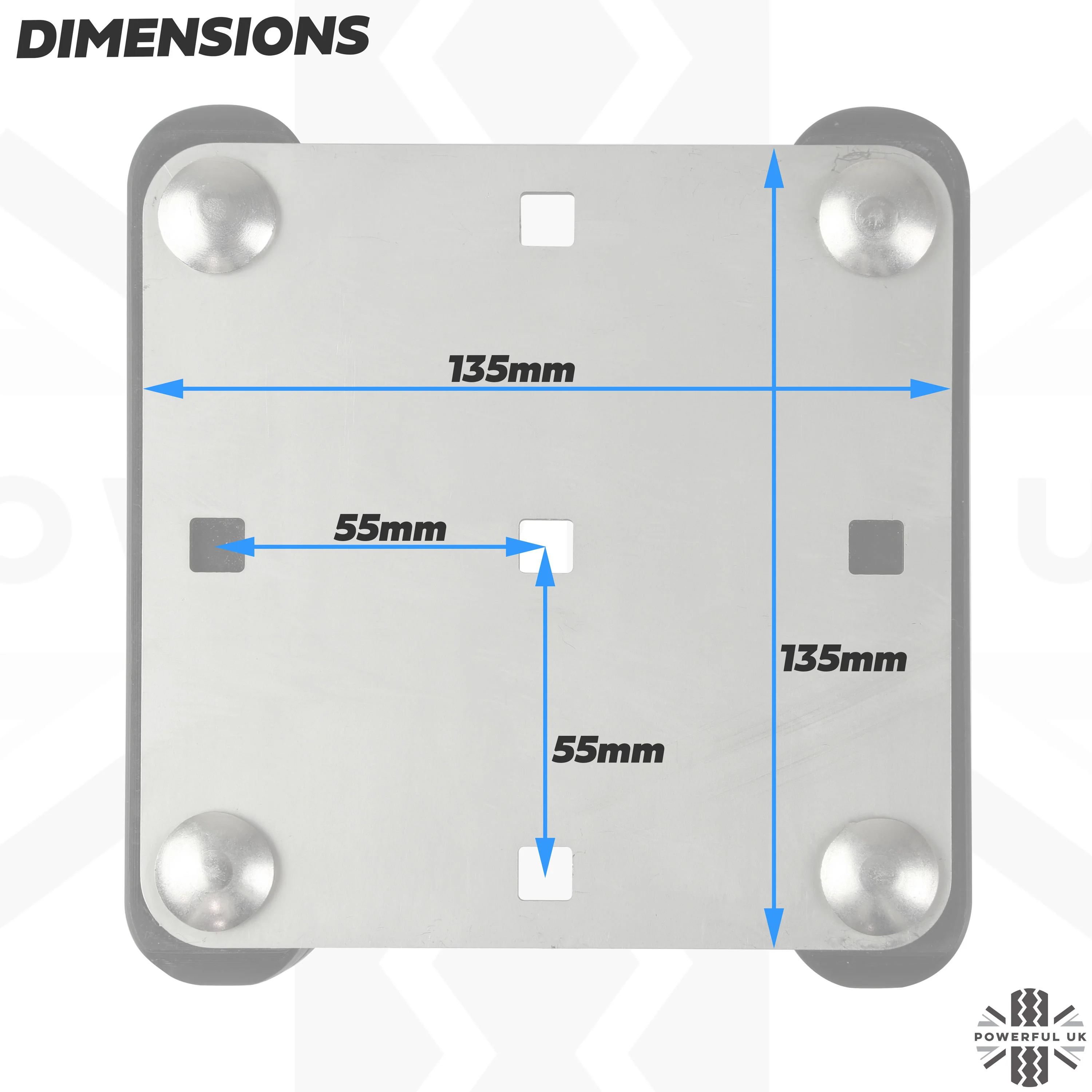 Mount Clamp Kit for the Land Rover Freelander 2 'AFTERMARKET Cross Bars' - Kit A - Stainless Steel Top - Image 5
