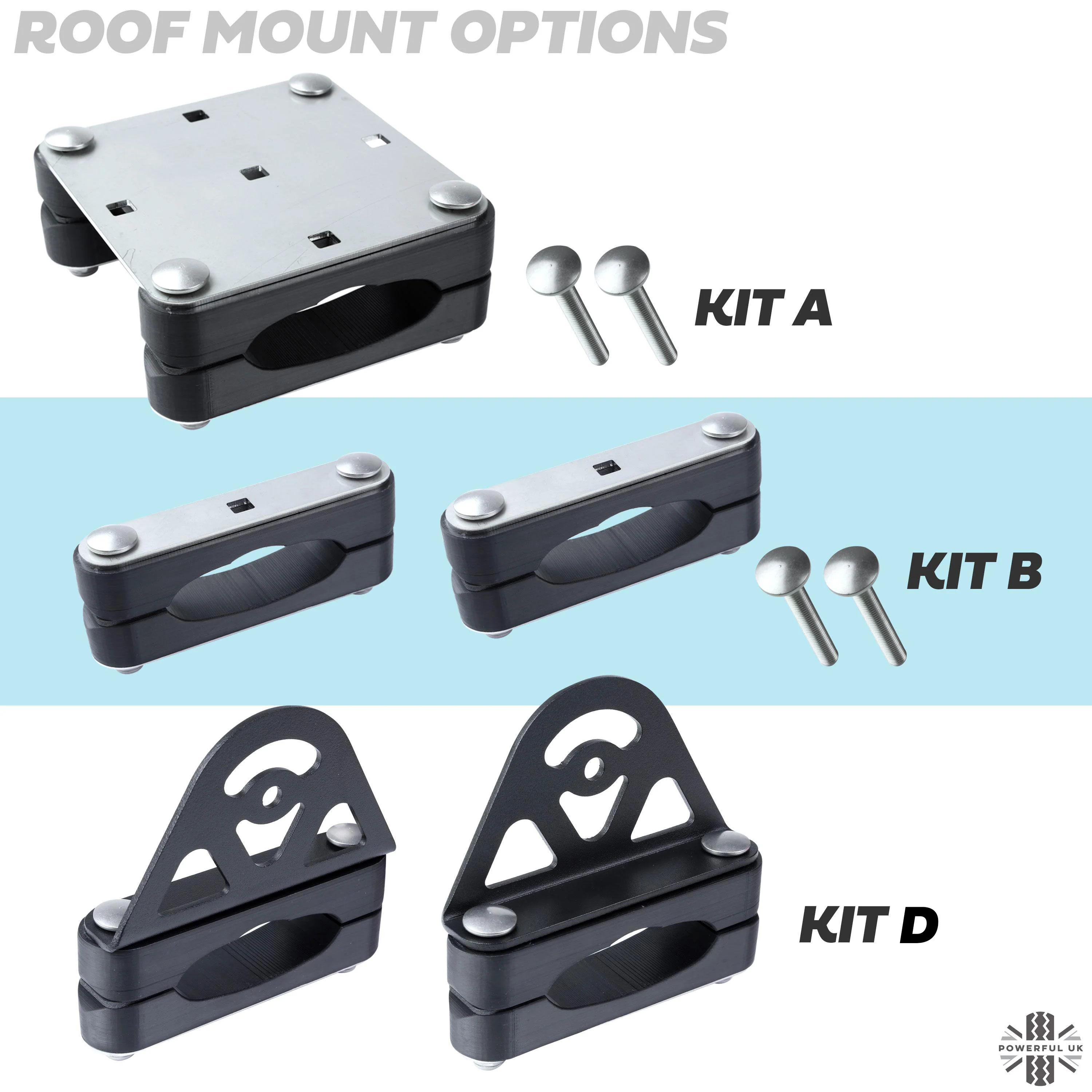 Mount Clamp Kit for the Land Rover Freelander 2 'AFTERMARKET Cross Bars' - Kit A - Zinc Plated Top - Image 7