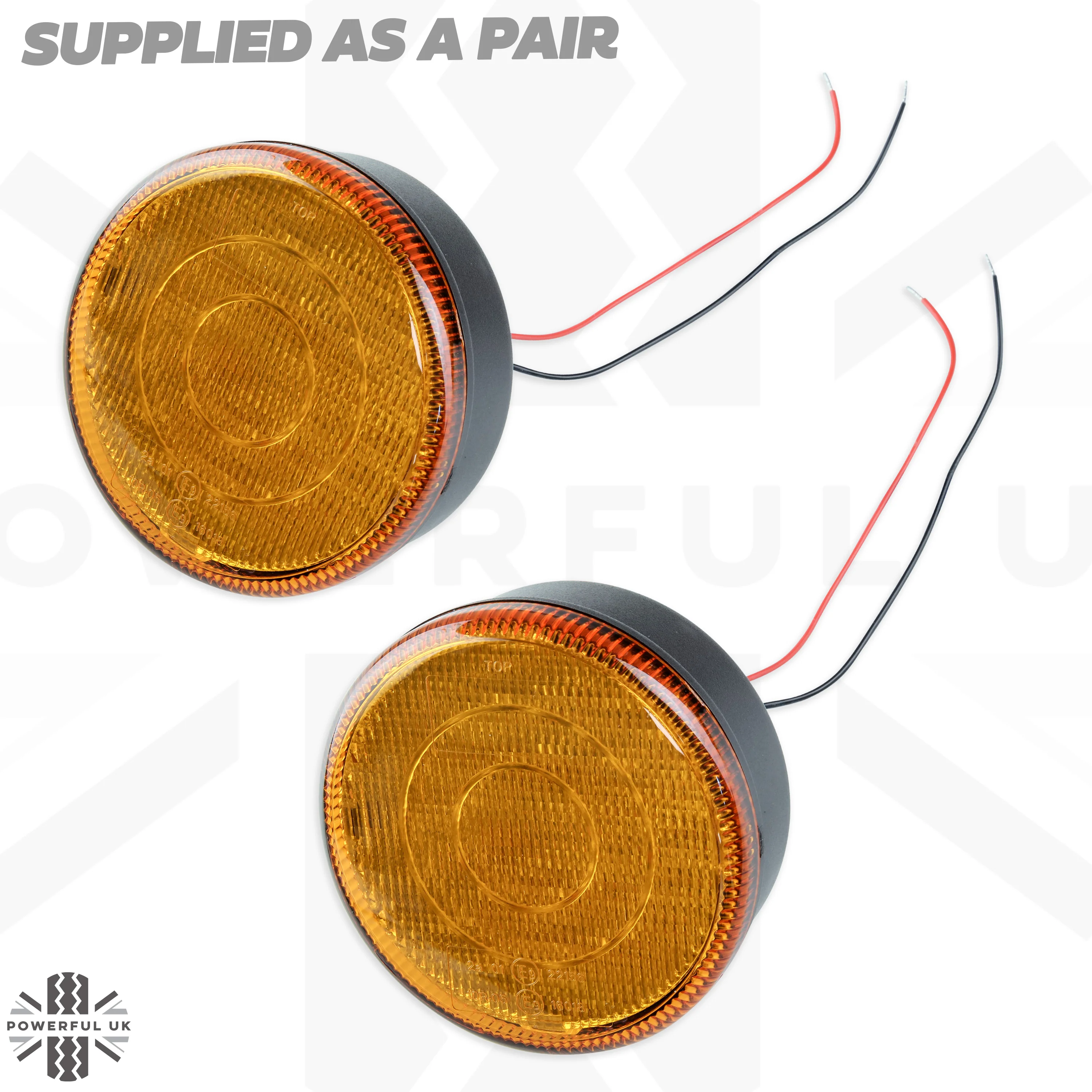 NAS Style Rear LED Indicators - 95mm for Land Rover Defender - PAIR - Image 2