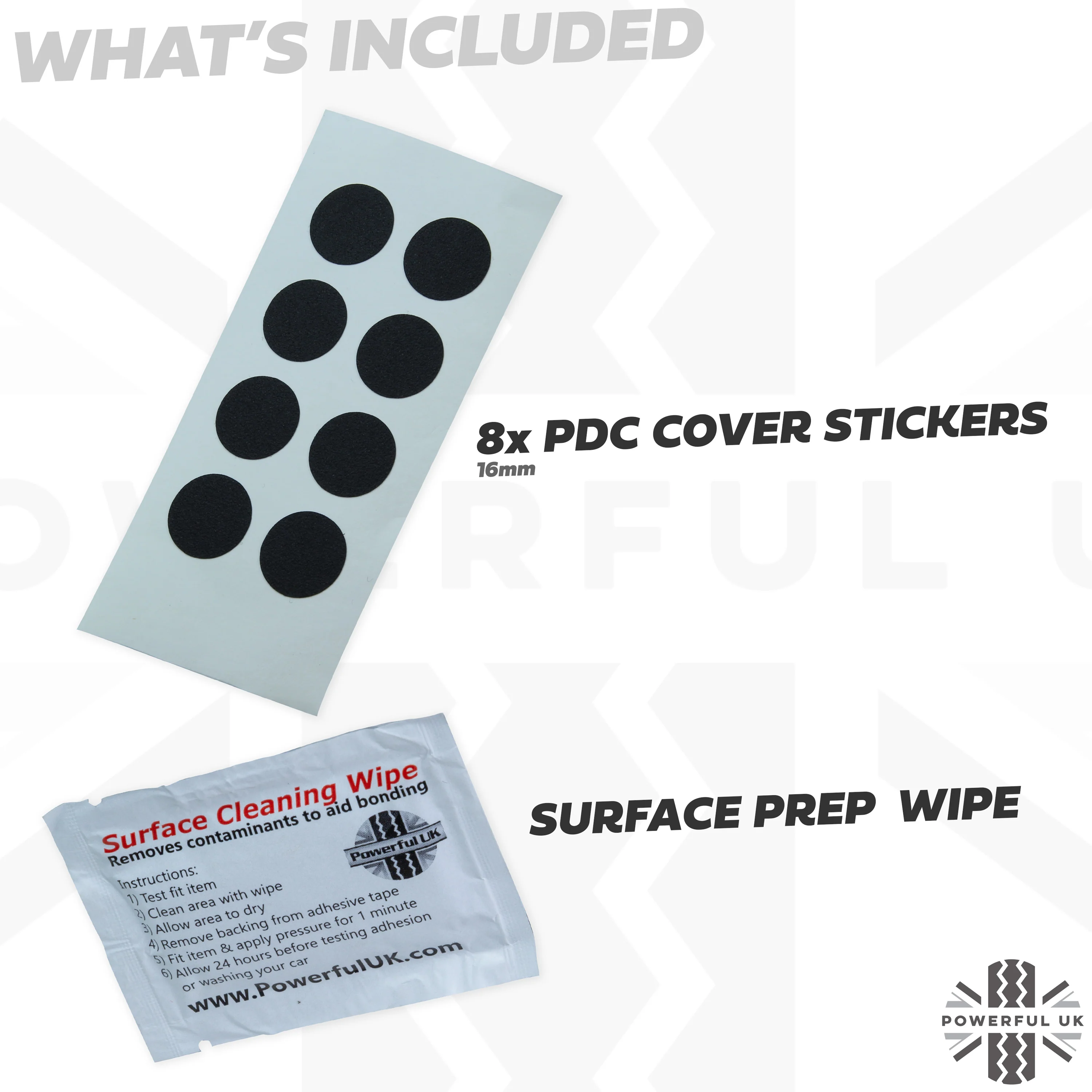 Parking Sensor Cover Stickers x 8 for Land Rover Freelander 2 - Image 2