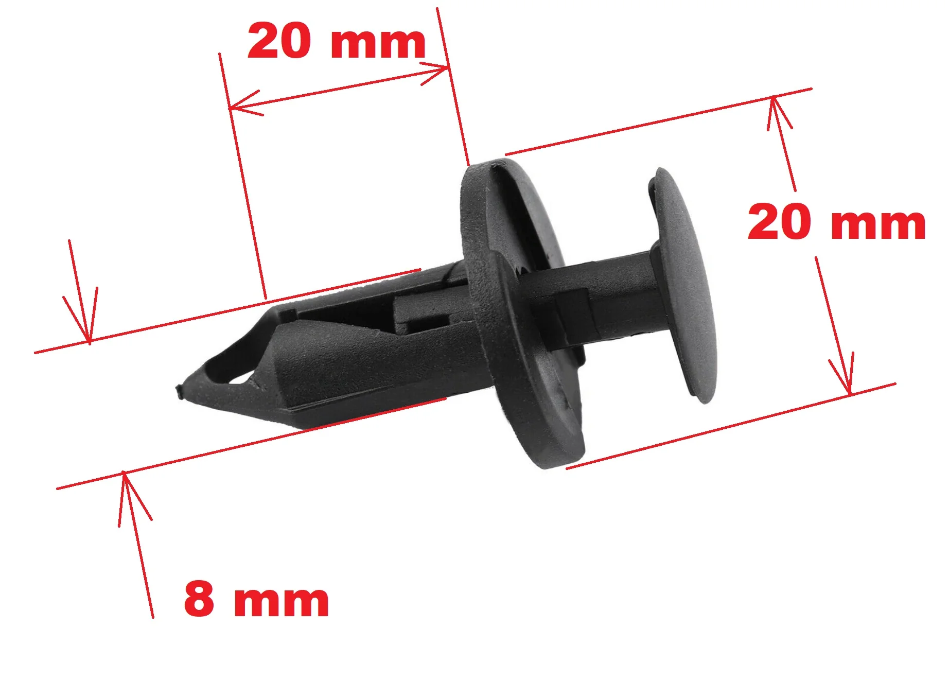 Push Rivet Fixing Clips - x6 for Land Rover Defender L663 - Image 2