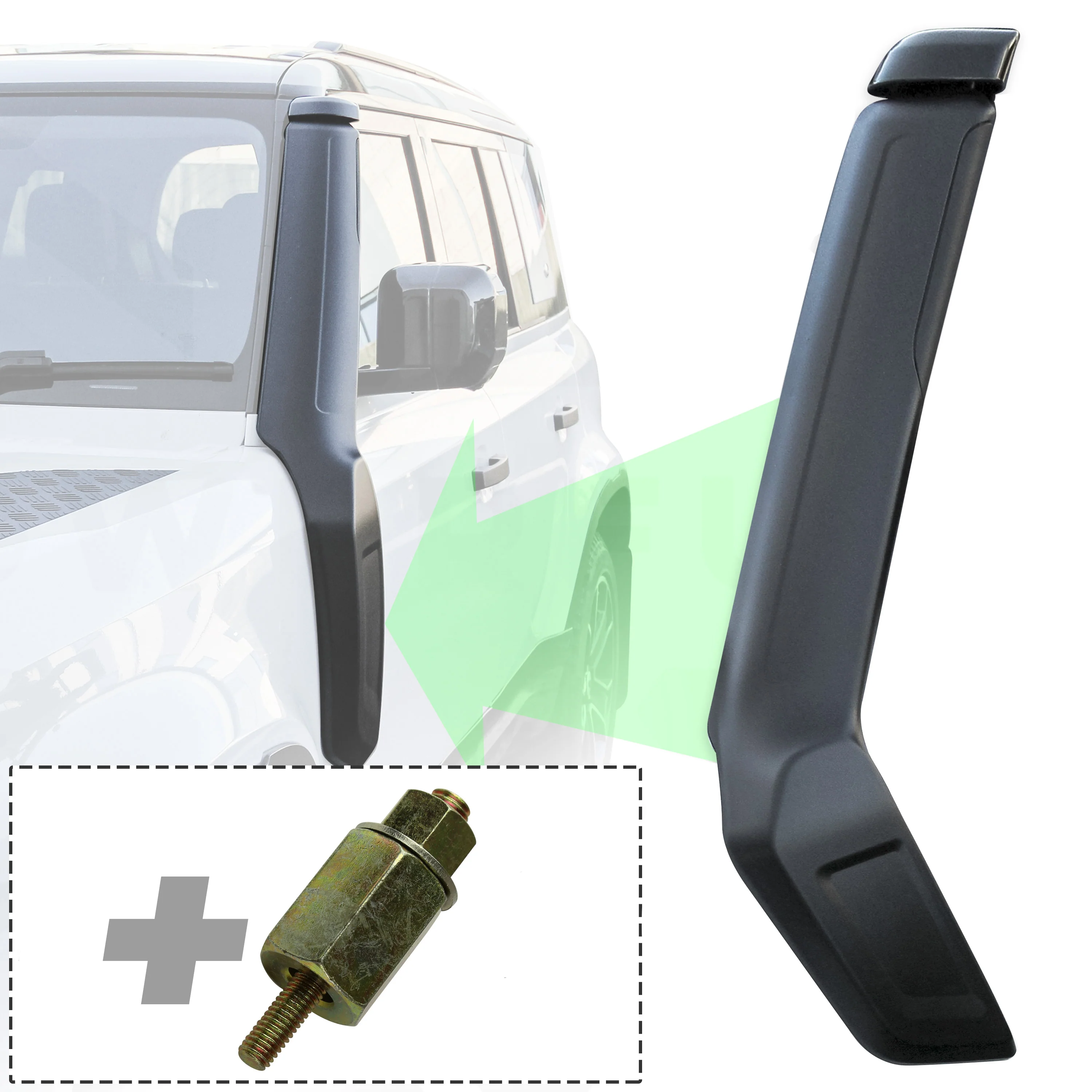 Raised Air Intake/Snorkel for Land Rover Defender L663 - Genuine - Updated Design