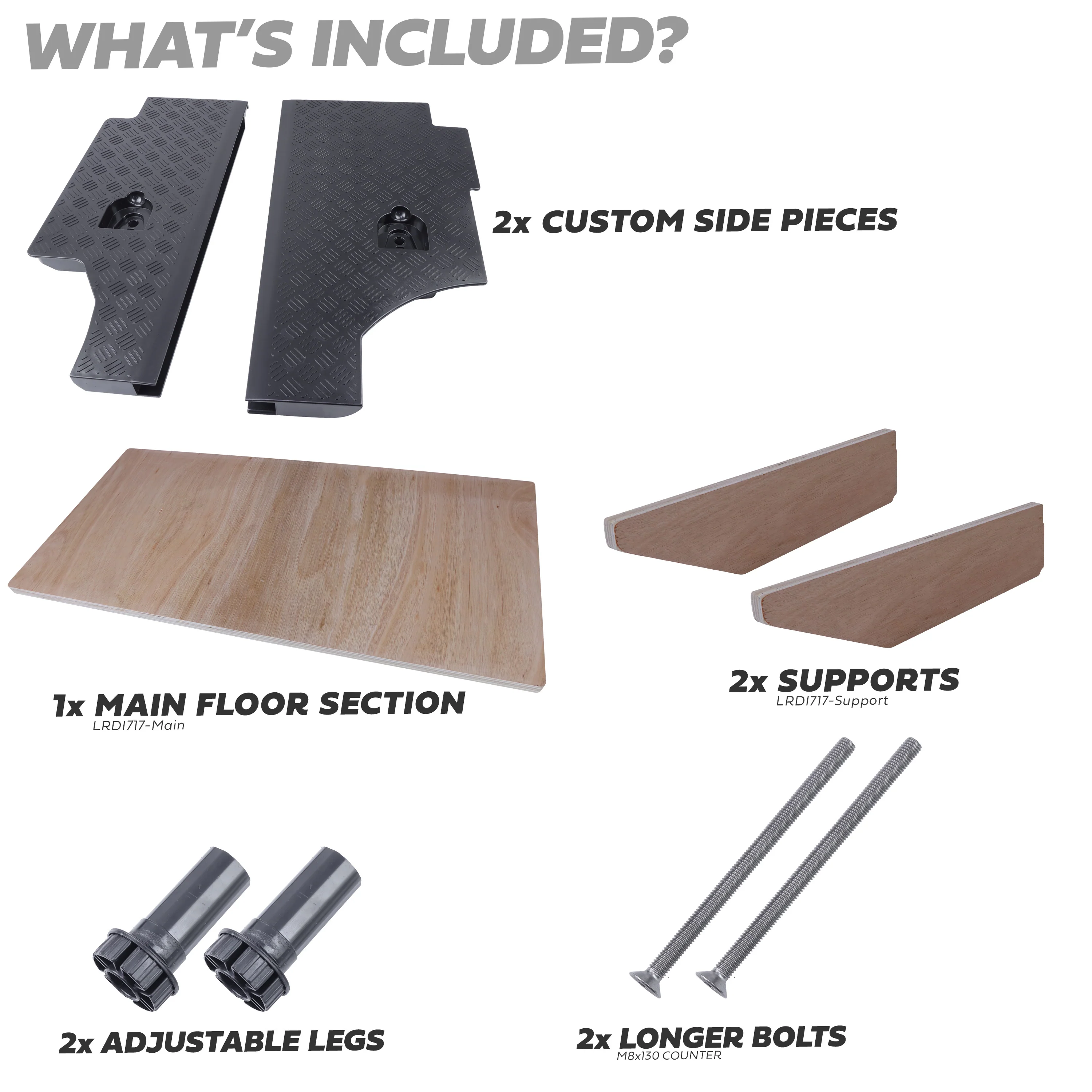Raised Boot Floor for Land Rover Defender L663 90 - Full Kit - Image 4