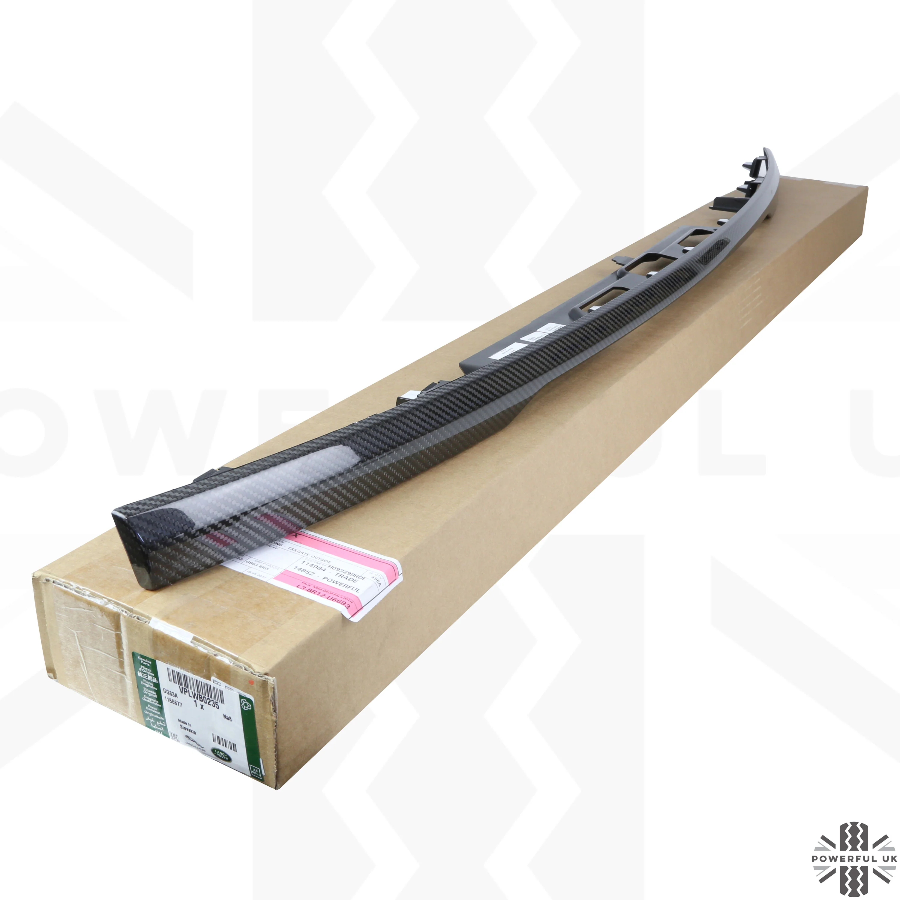 Range Rover Sport L494 Tailgate Replacement Trim  - Genuine - Carbon Fibre - Image 4