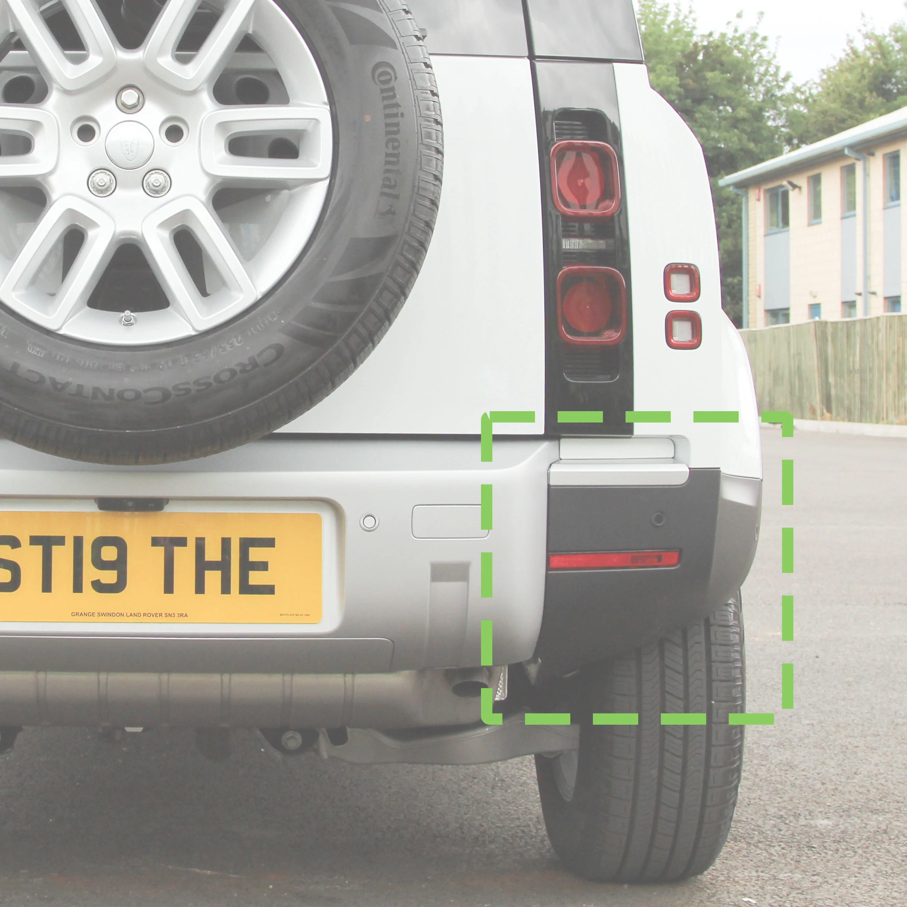 Rear Bumper Corner for Land Rover Defender L663 in Primer - RIGHT - Image 2