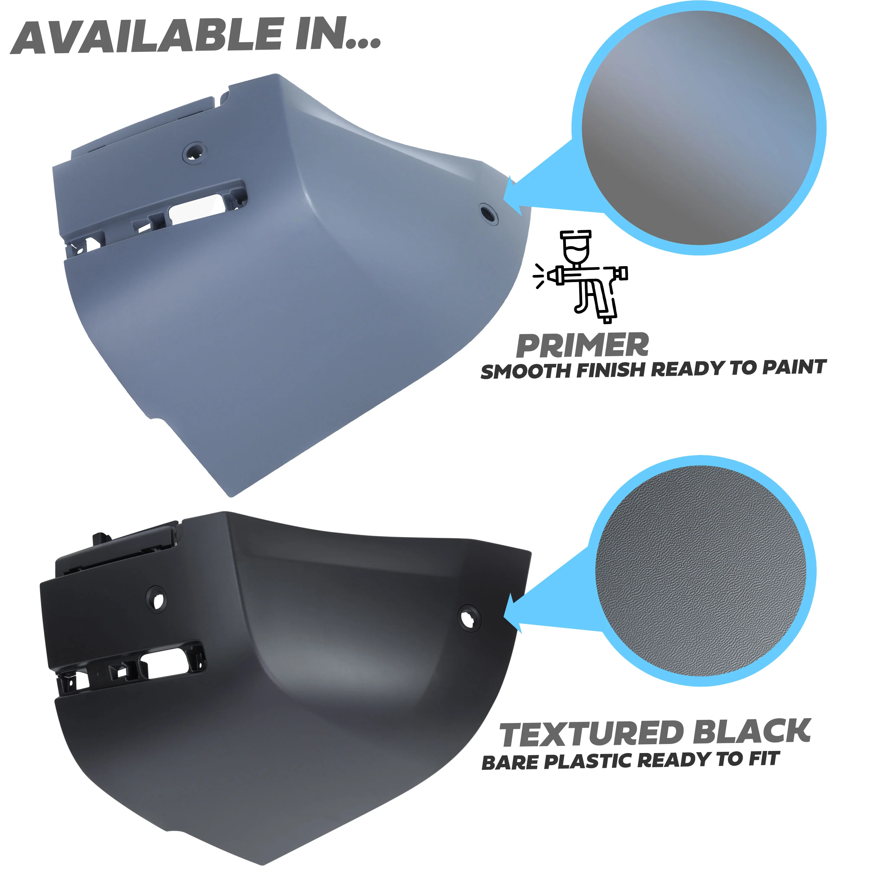 Rear Bumper Corner for Land Rover Defender L663 in Textured Plastic - LEFT - Image 6