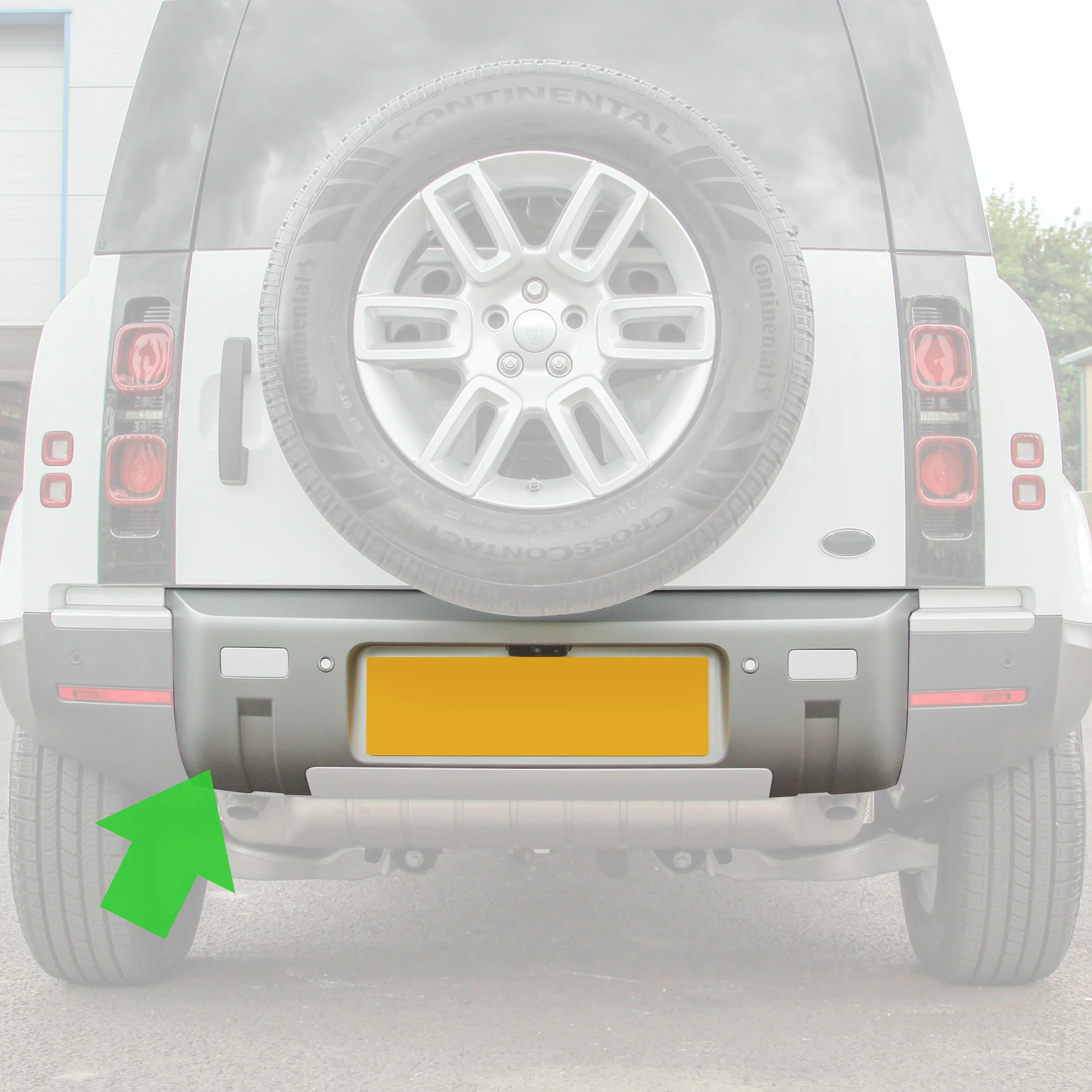 Rear Bumper for Land Rover Defender L663 - Gloss Black - Image 3