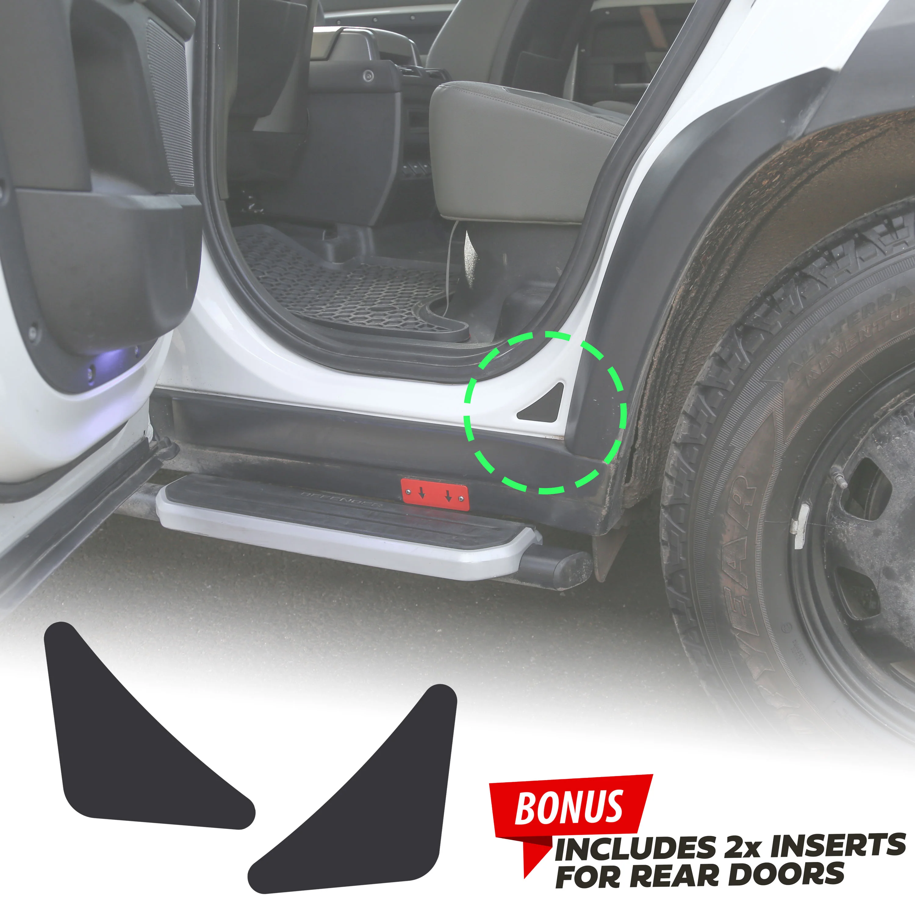Rear Bumper Protection Decal for Land Rover Defender L663 - with 130 emblem - Image 4