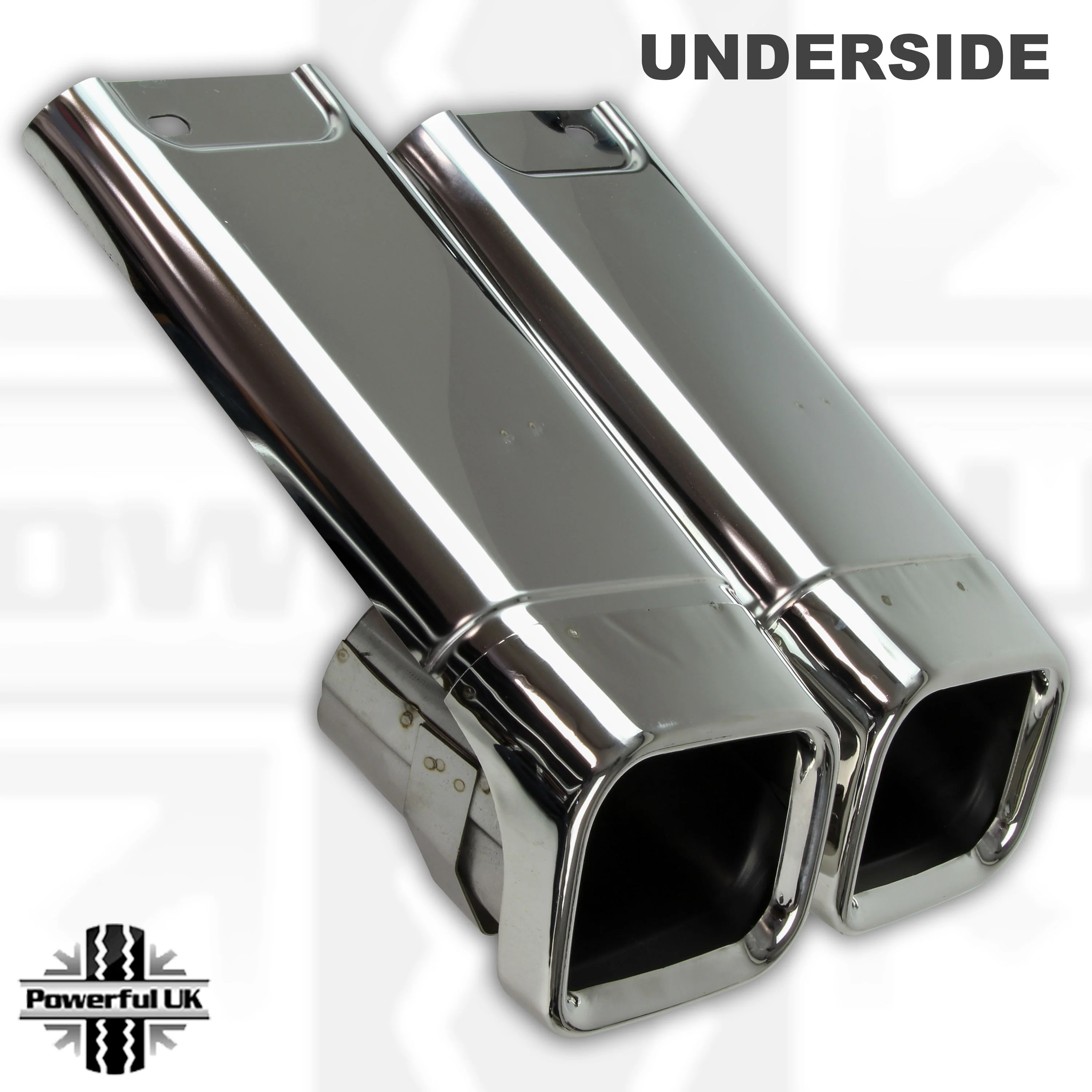 Rear Bumper Quad Exhaust Tips "SVO Style" for Range Rover L405 - Stainless Steel - Image 4