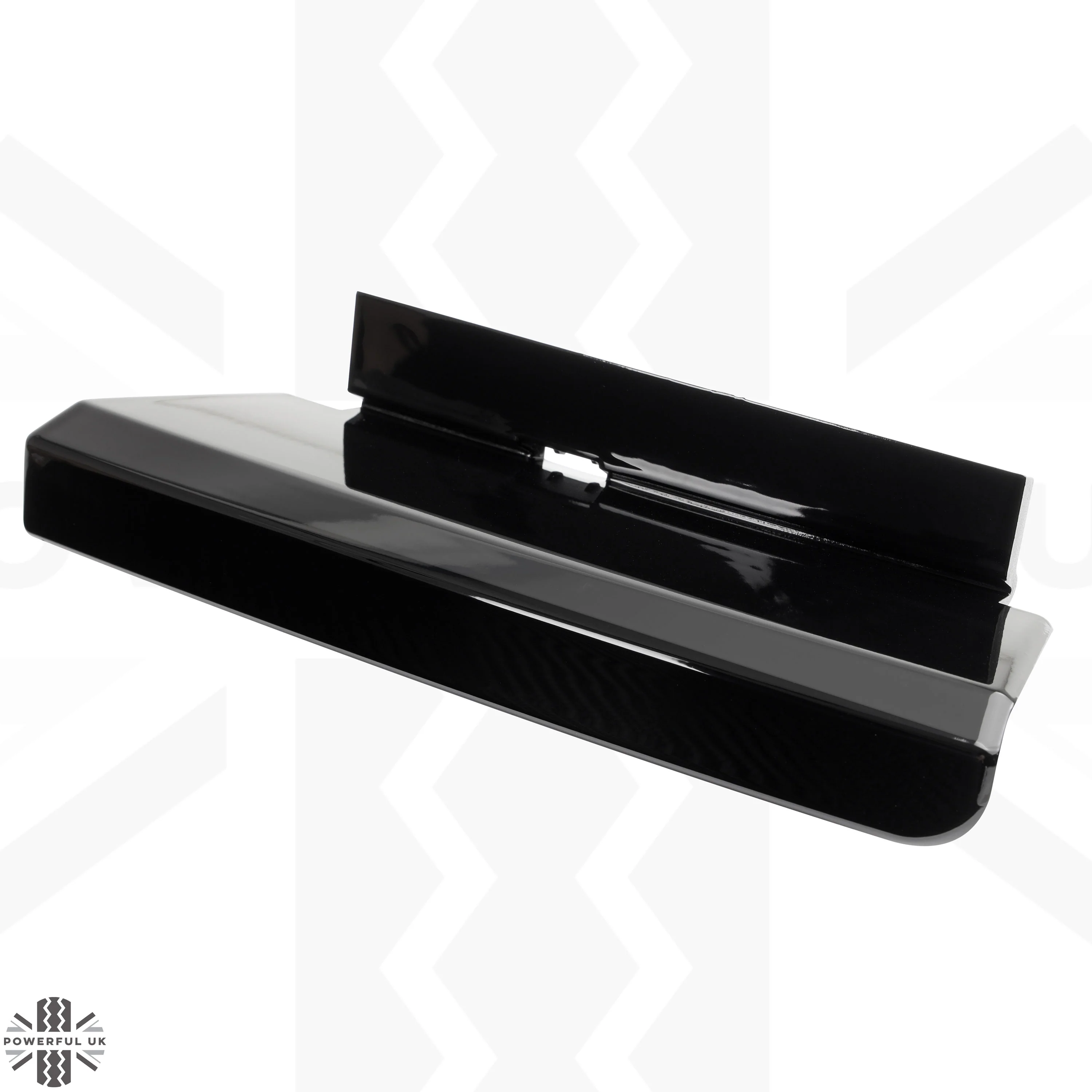 Rear Bumper Recess Trim (Lower Section) for Land Rover Defender L663 in Gloss Black - RIGHT - Image 7