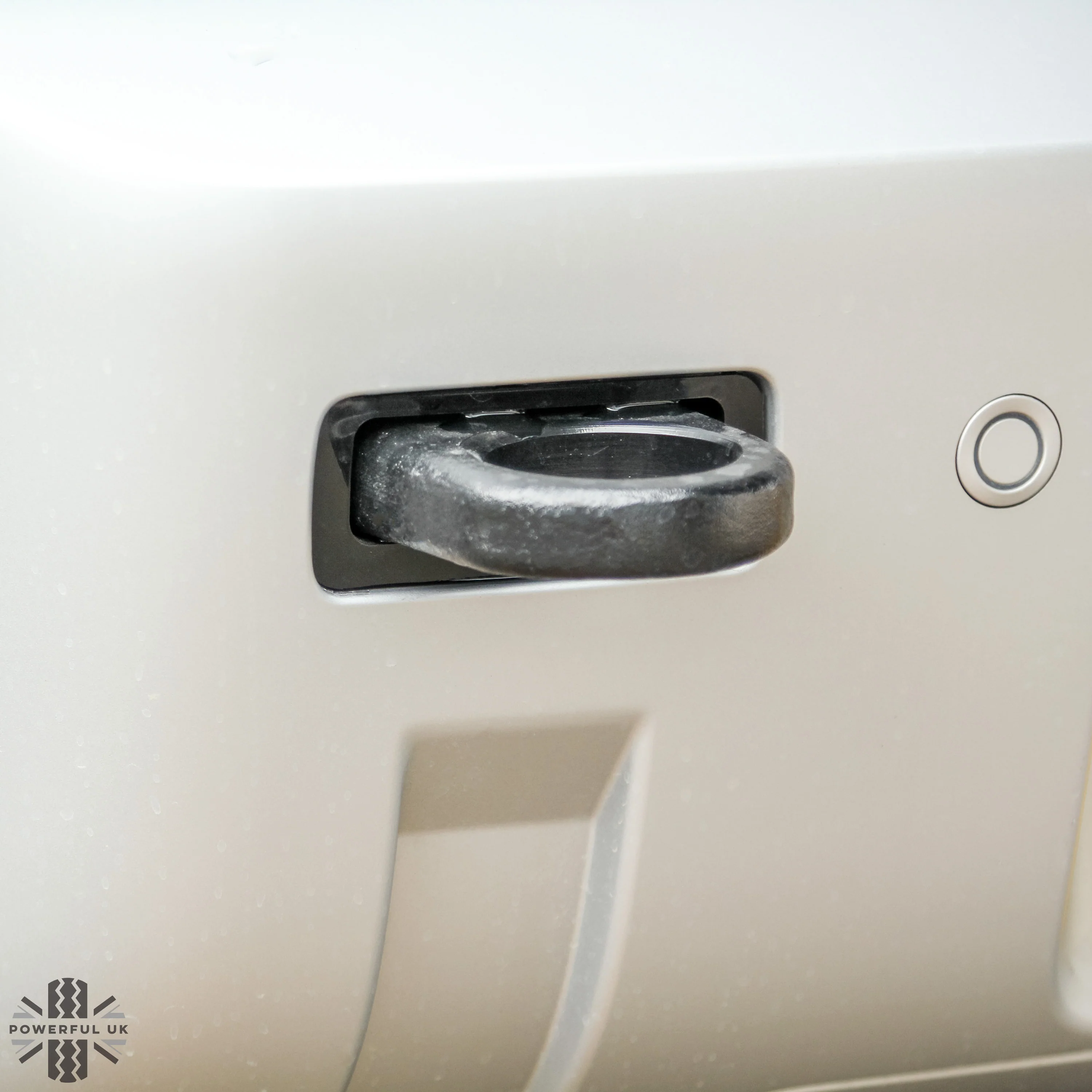 Rear Bumper Tow Loop Finisher Inserts - BLACK - for Land Rover Defender L663 - Image 6
