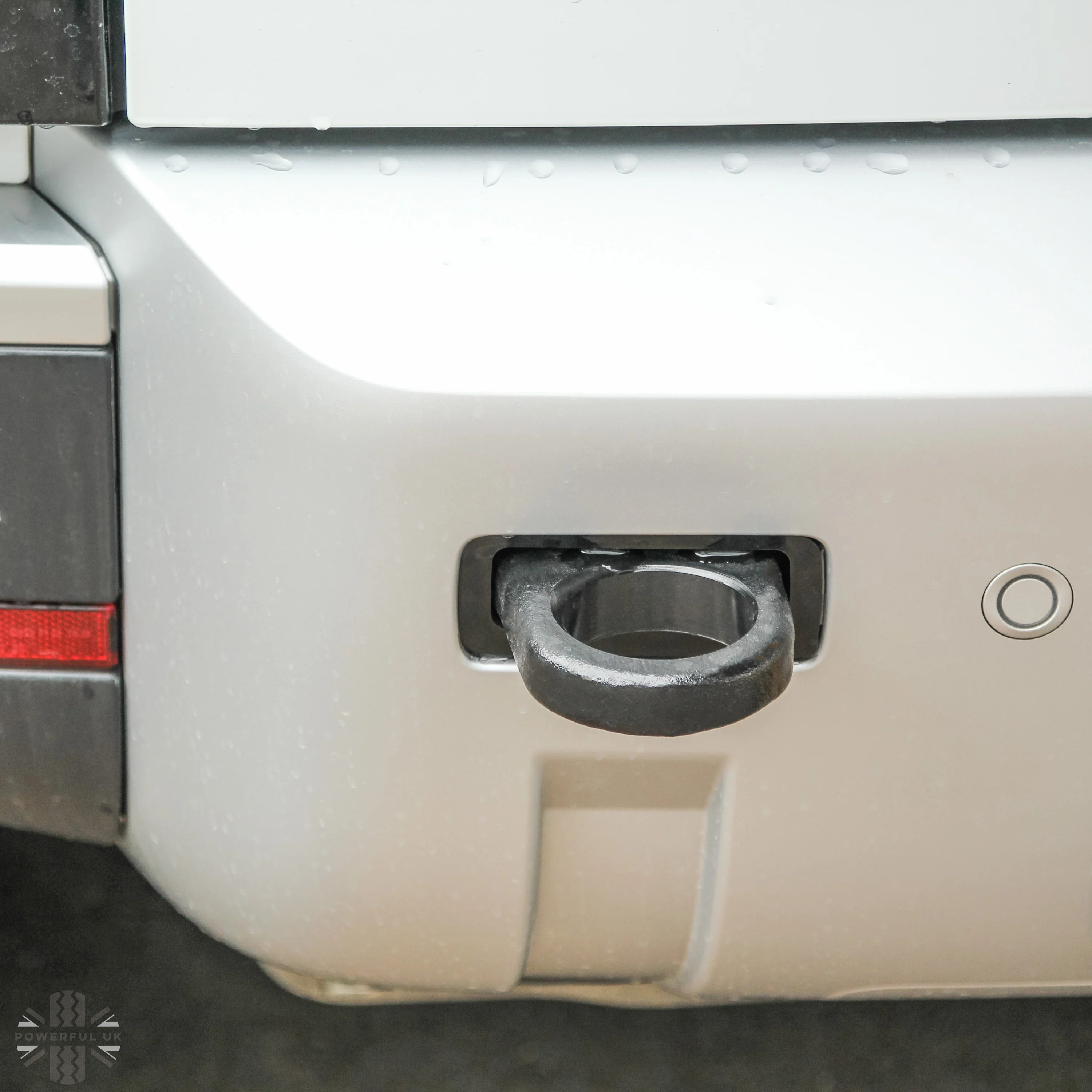 Rear Bumper Tow Loop Finisher Inserts - RED - for Land Rover Defender L663 - Image 5