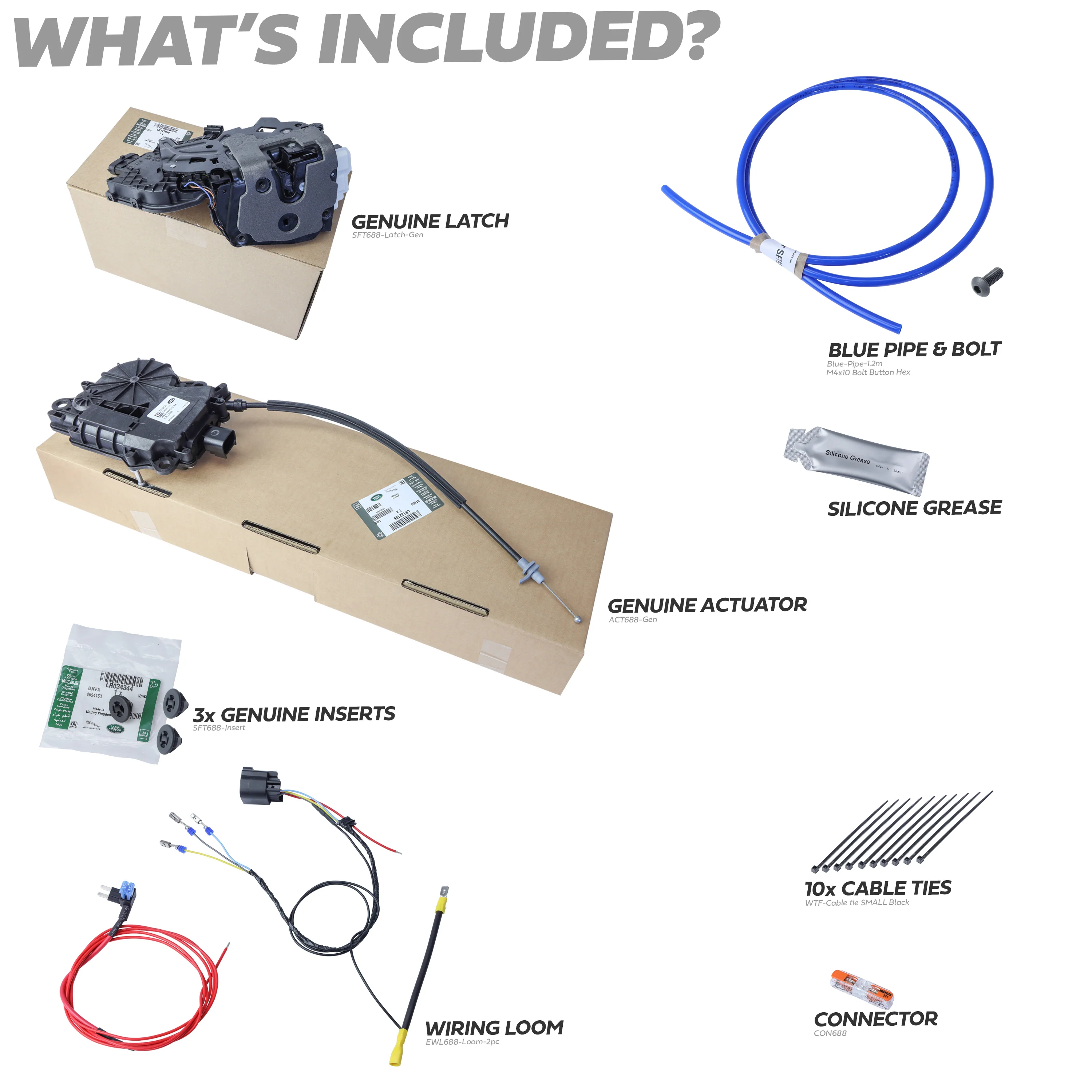 Rear Door Soft Close Retrofit Kit for Land Rover Defender L663 with Genuine Latch/Actuator - Image 3