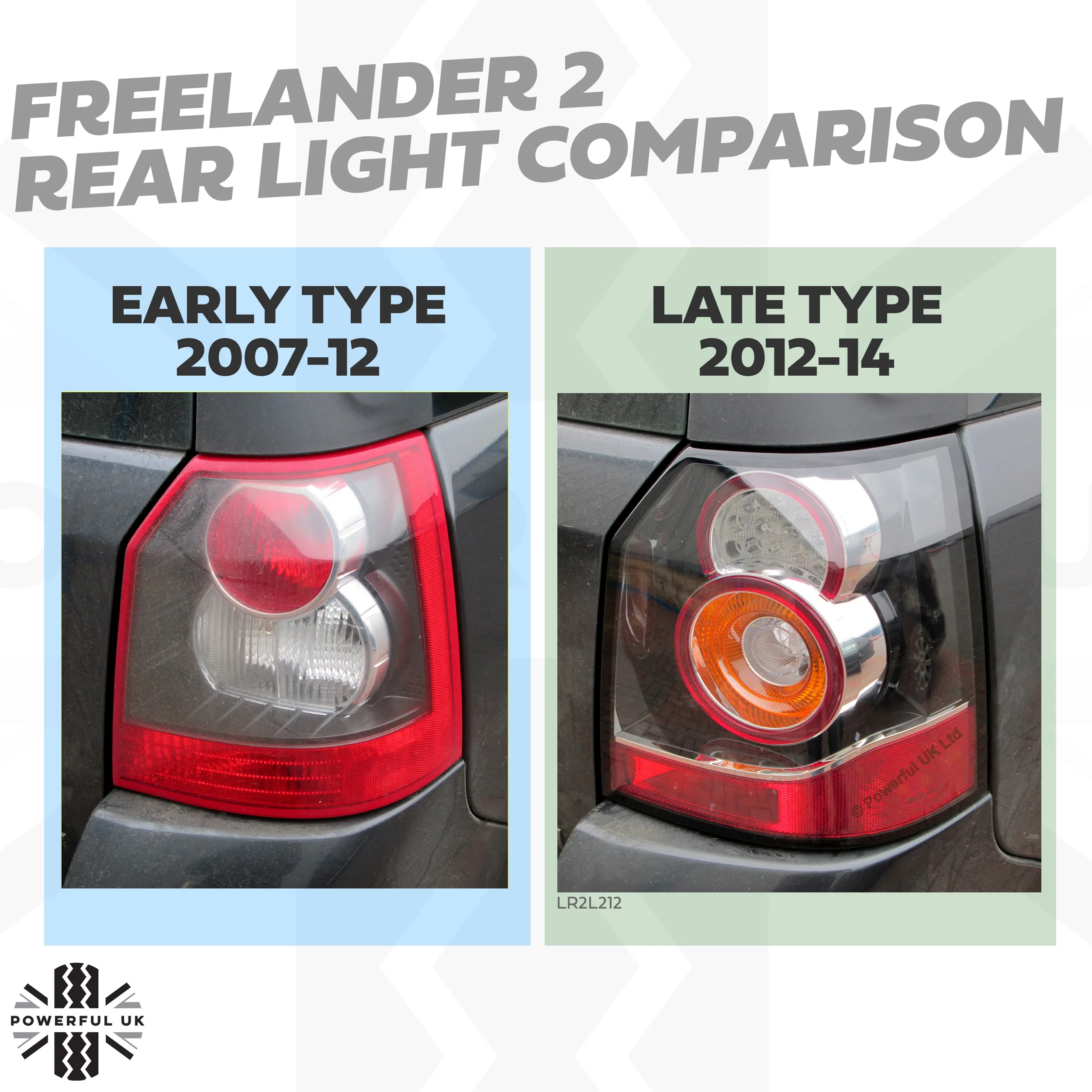 Rear LED lights UK Spec Genuine  for Land Rover Freelander 2 2012-on - PAIR - Image 11