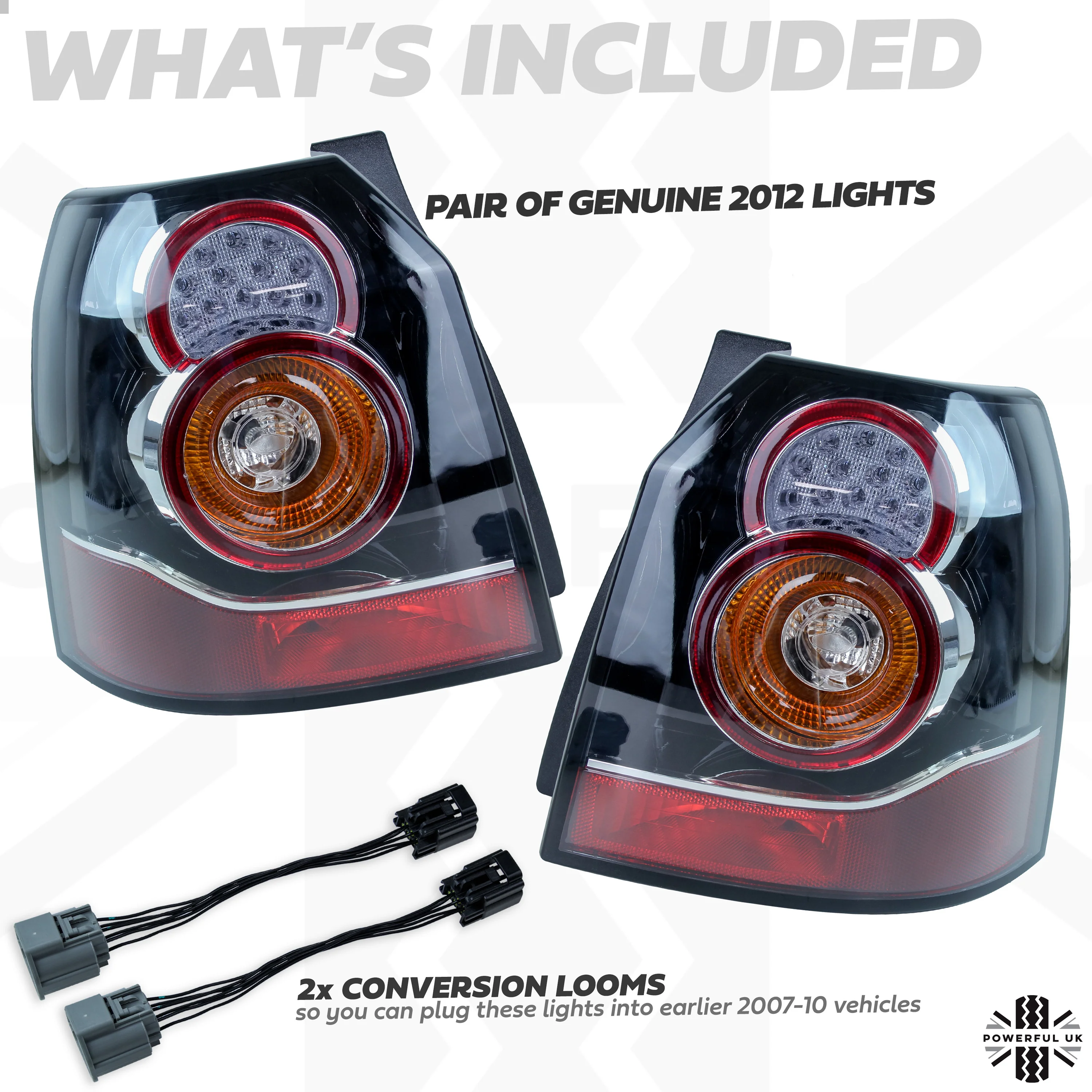 Rear LED lights UK Spec Genuine  for Land Rover Freelander 2 2012-on - PAIR - Image 2