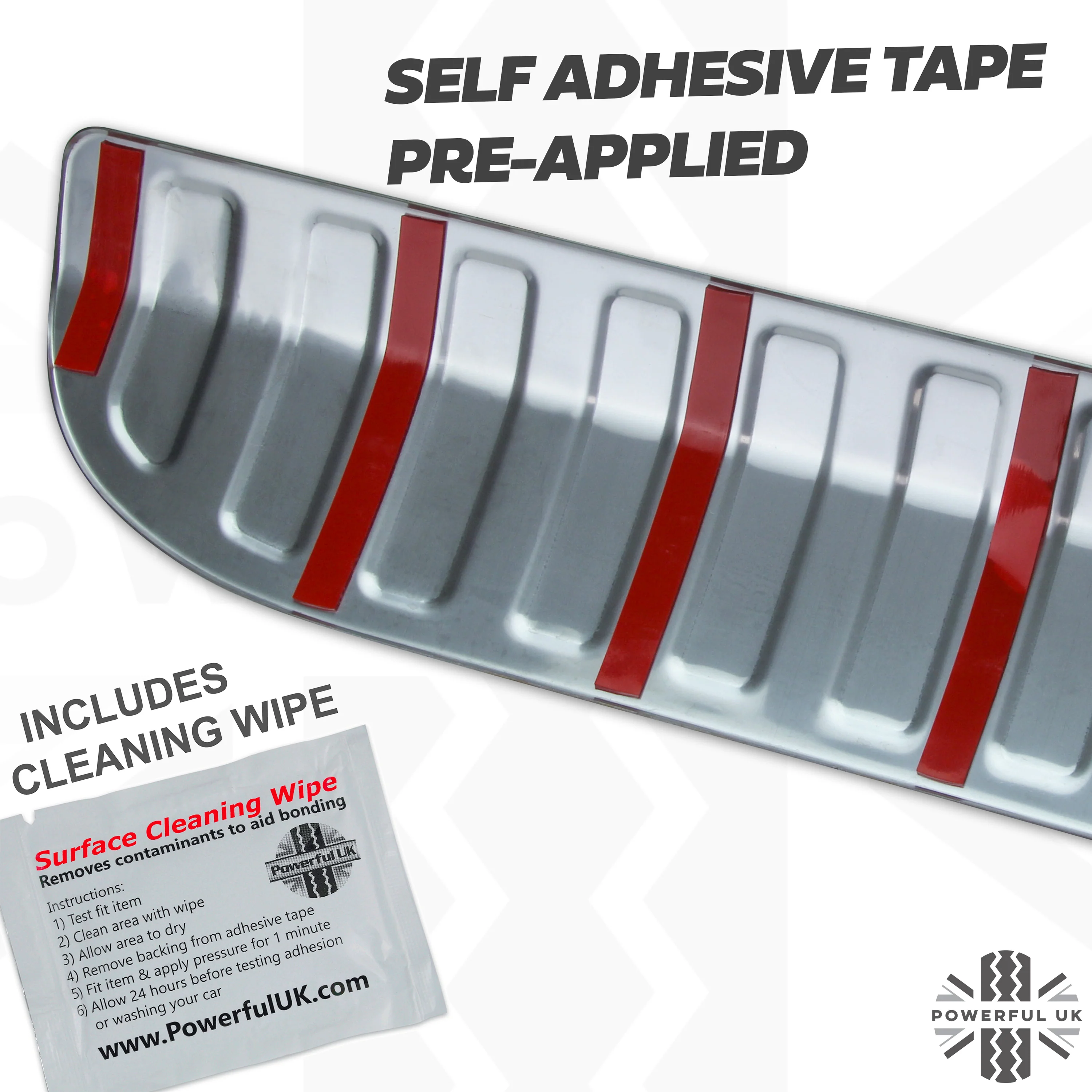 Rear Loadspace Finisher Upgrade Inserts - Stainless Steel for Range Rover Sport L494 - Image 6