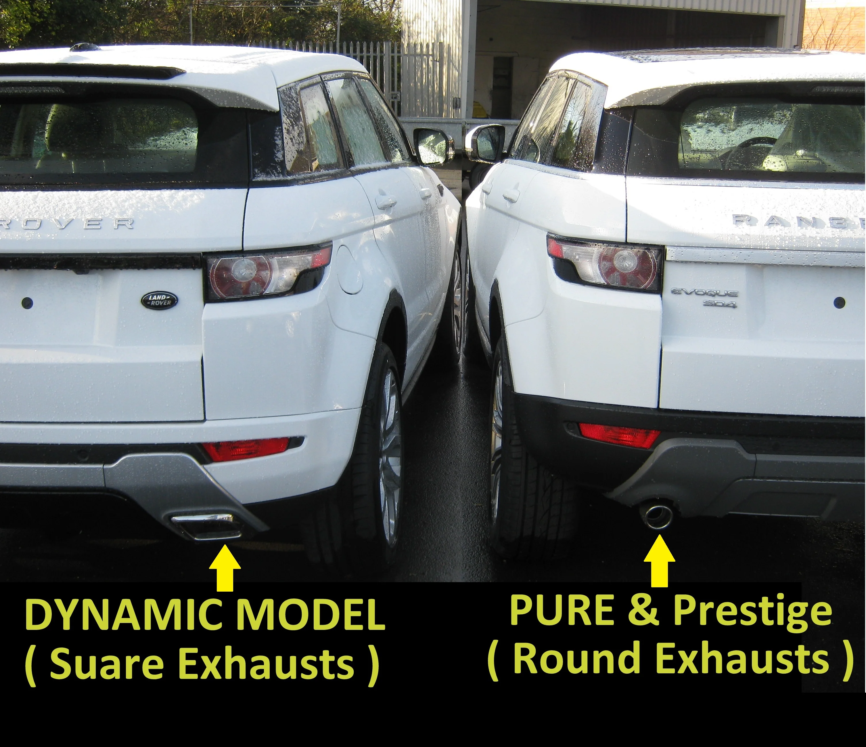 Rear Mudflap Kit Range Rover Evoque L538 - Pure/Prestige - Image 6