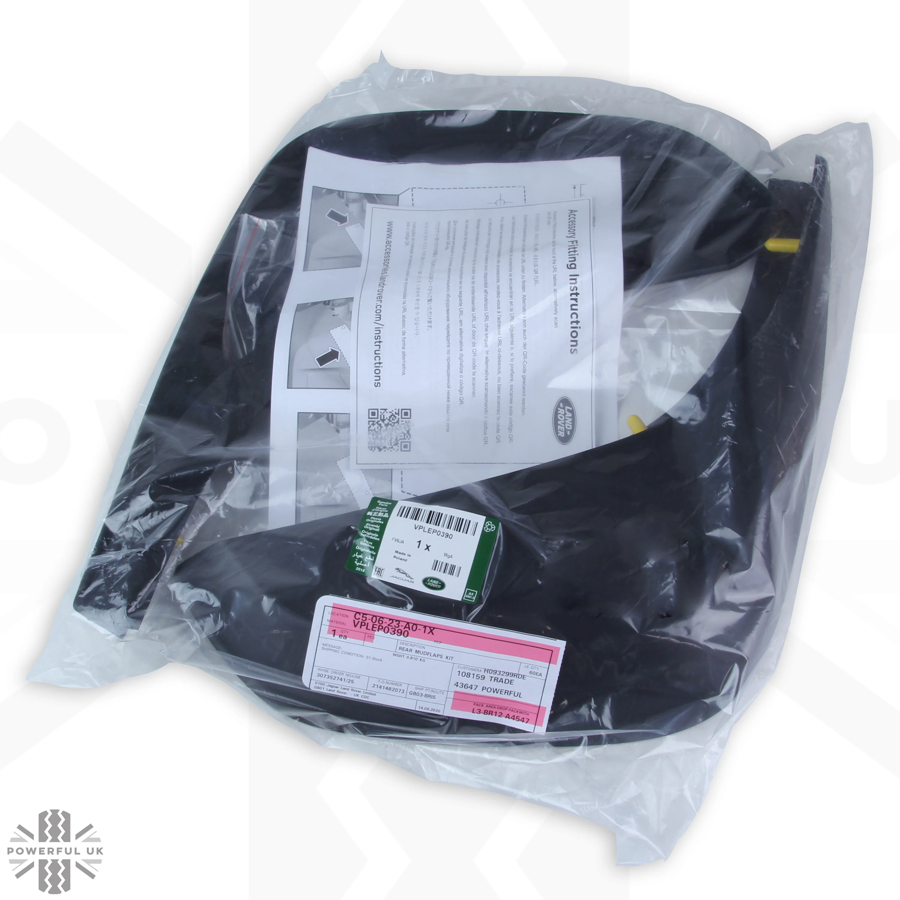 Rear Mudflaps - Standard Design - Genuine - for Land Rover Defender L663 - Image 3