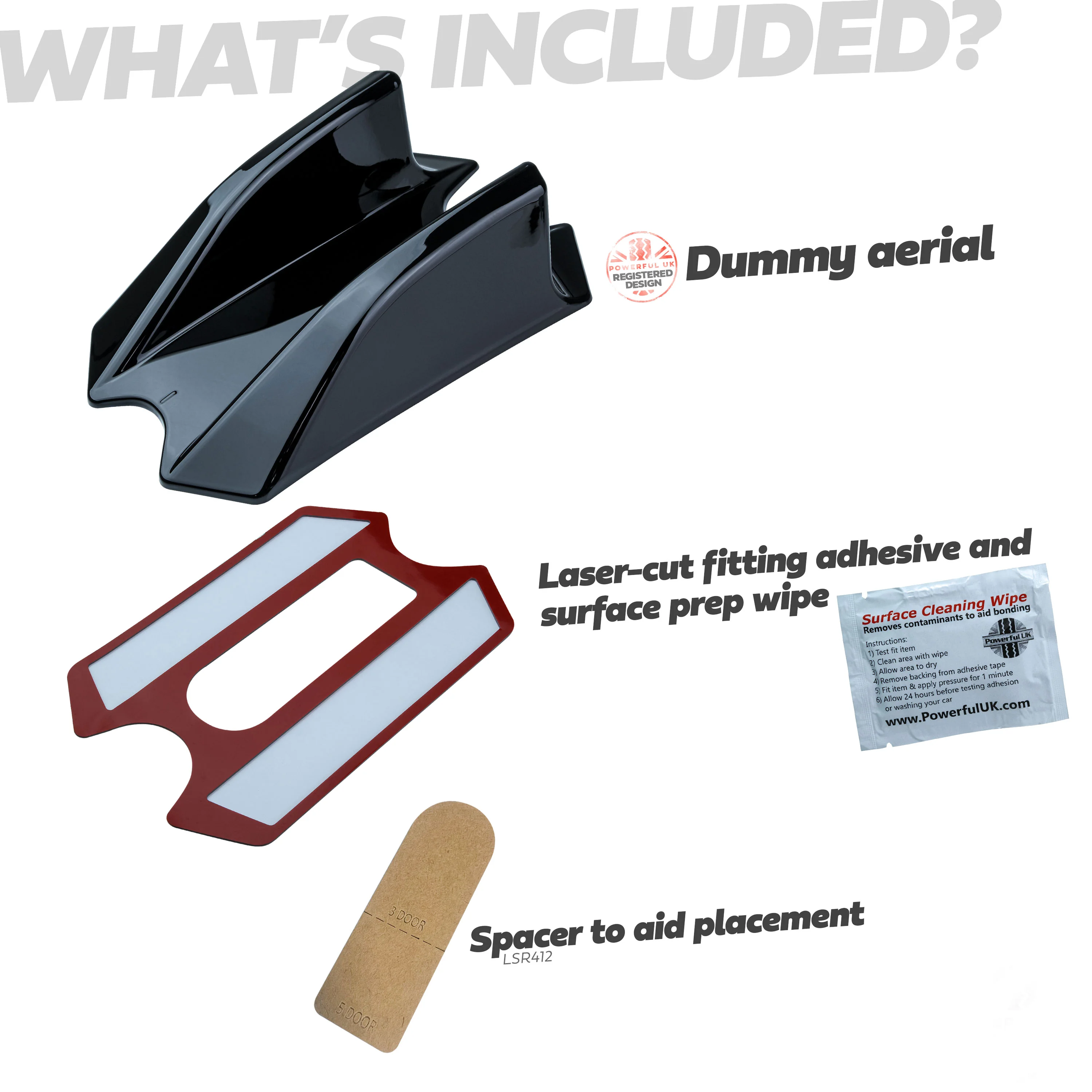 Rear Roof Spoiler Dummy Twin Aerial Range Rover Evoque 2011-15 - Image 5